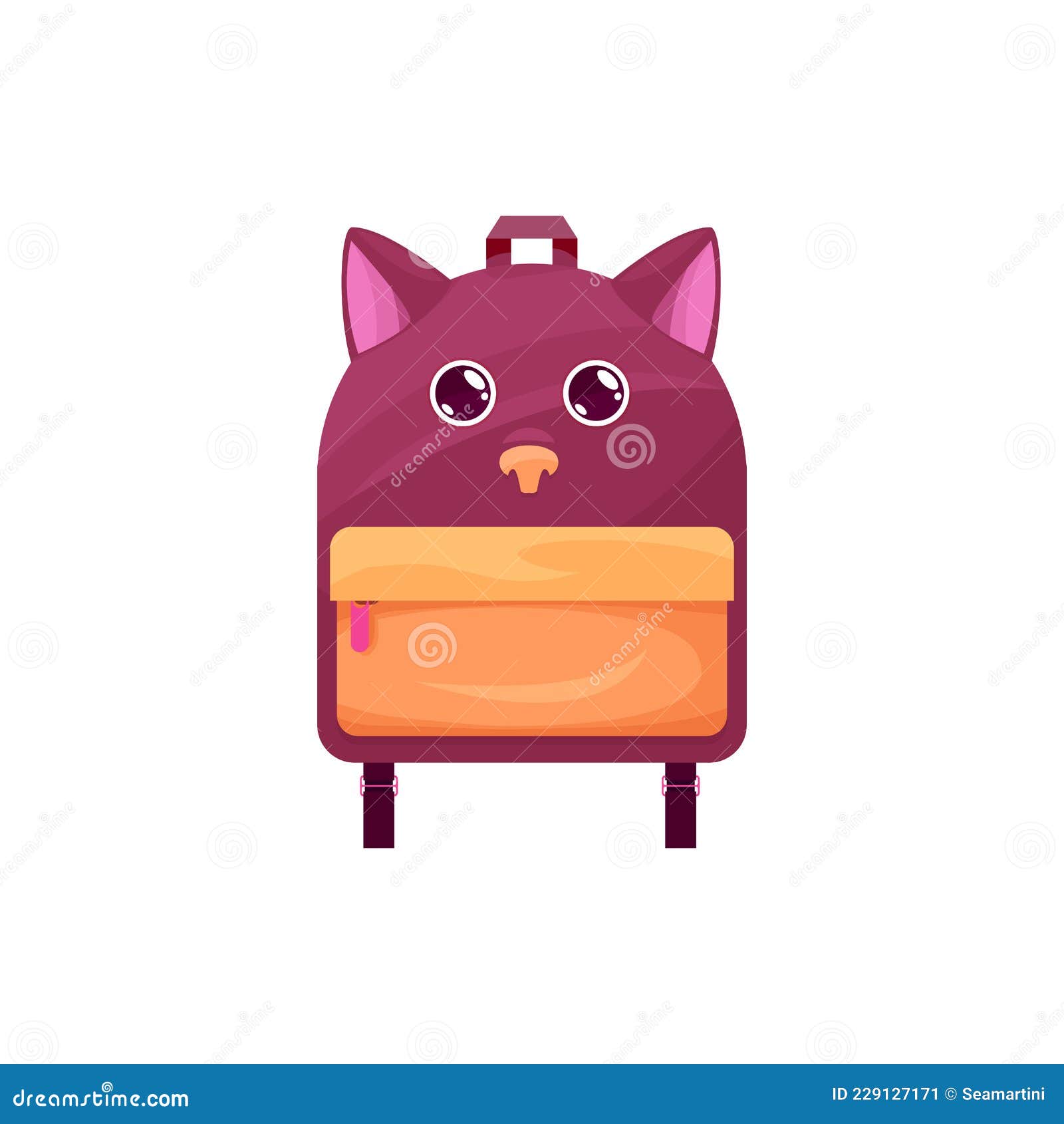 Mochila Com Orelhas De Gato