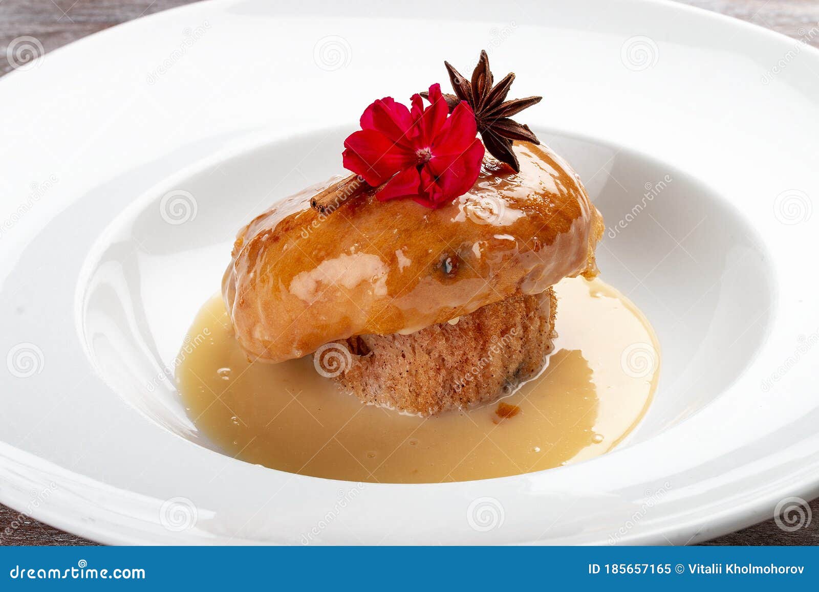 Baba Rum, Impregnated with Aroma. Classic Retro Russian Dish Stock