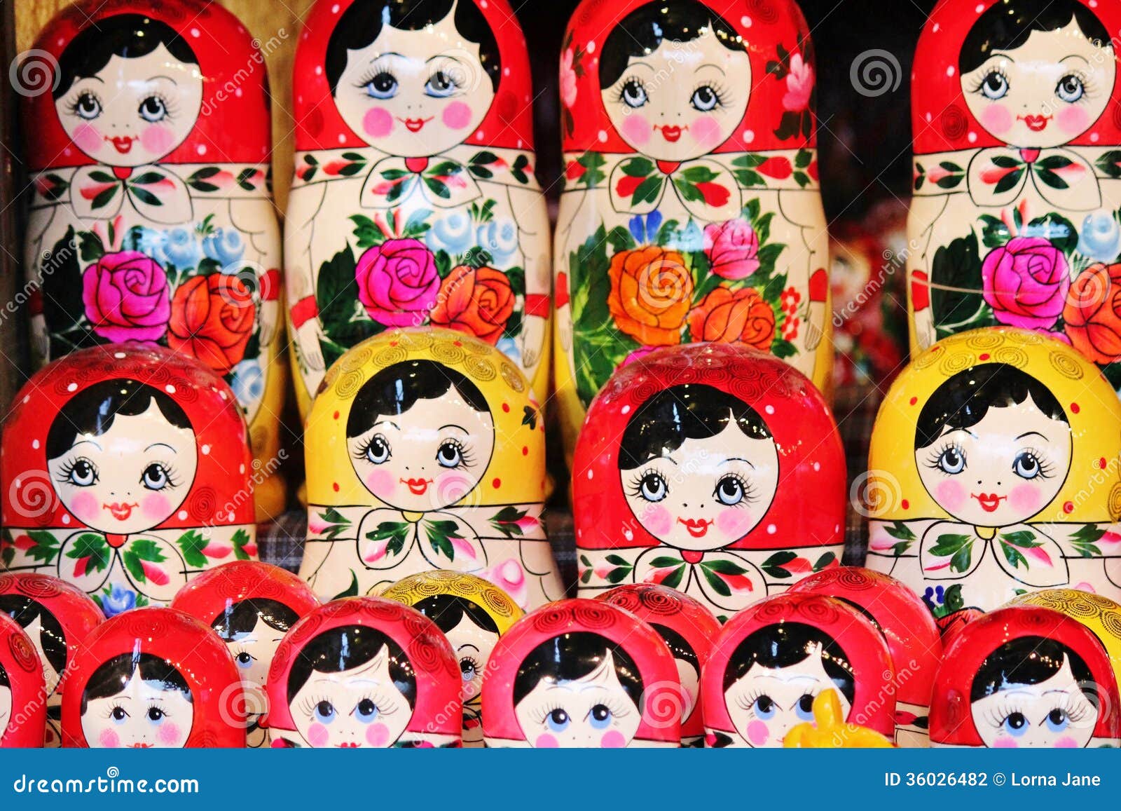 Babushka Russian Traditional Nesting Dolls Stock Photo Image of indigenous, ethnicity 36026482