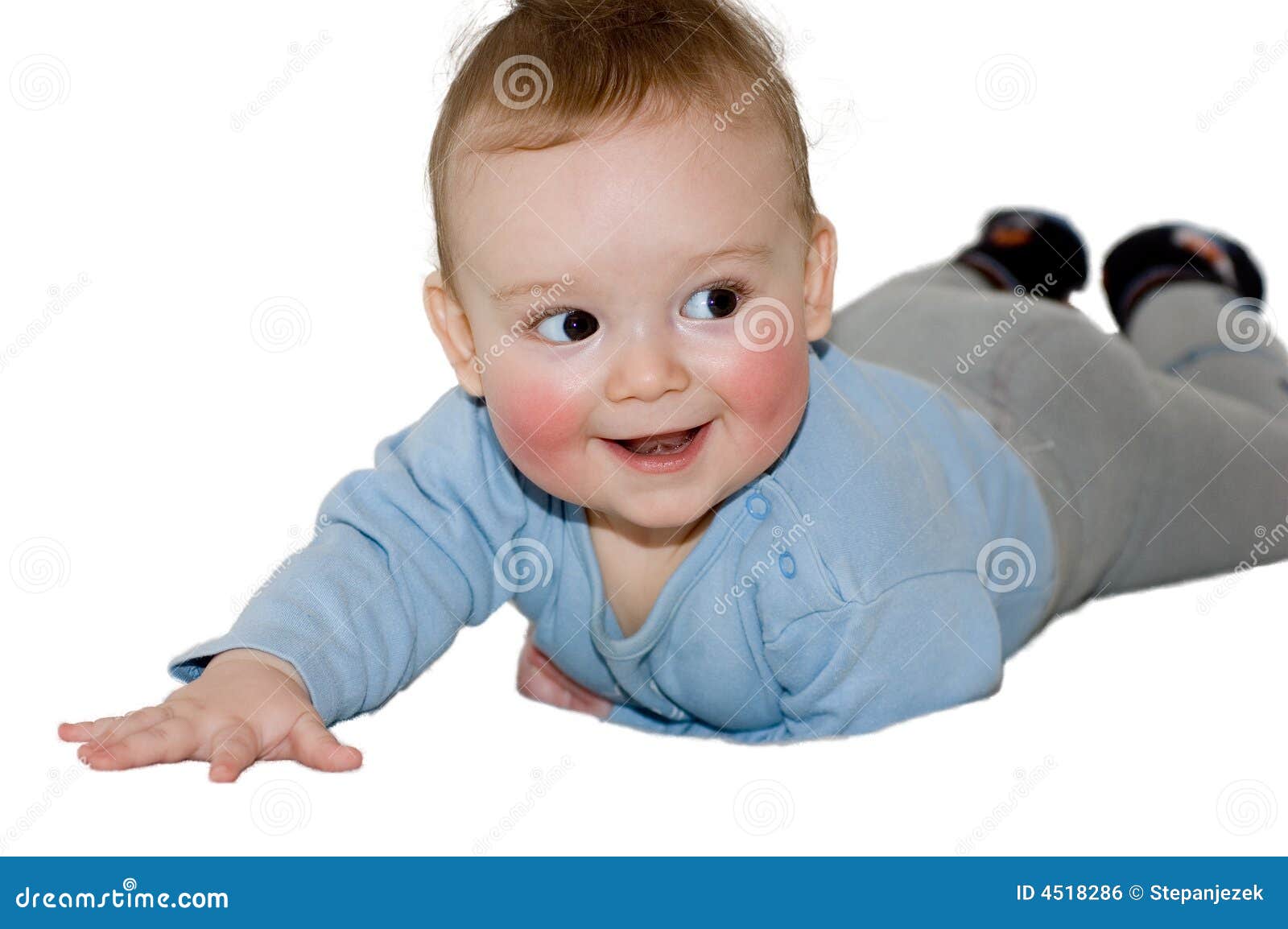 Baby stock photo. Image of white, smile, eyes, child, happy 4518286