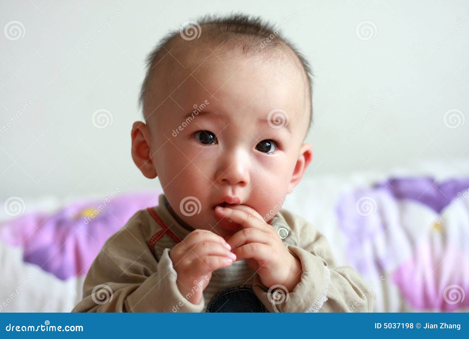 Baby stock photo. Image of cute, staring, newborn, childhood - 5037198