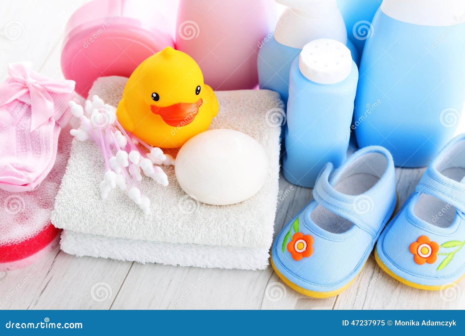 Baby accessories stock image. Image of care, bath, cream 47237975