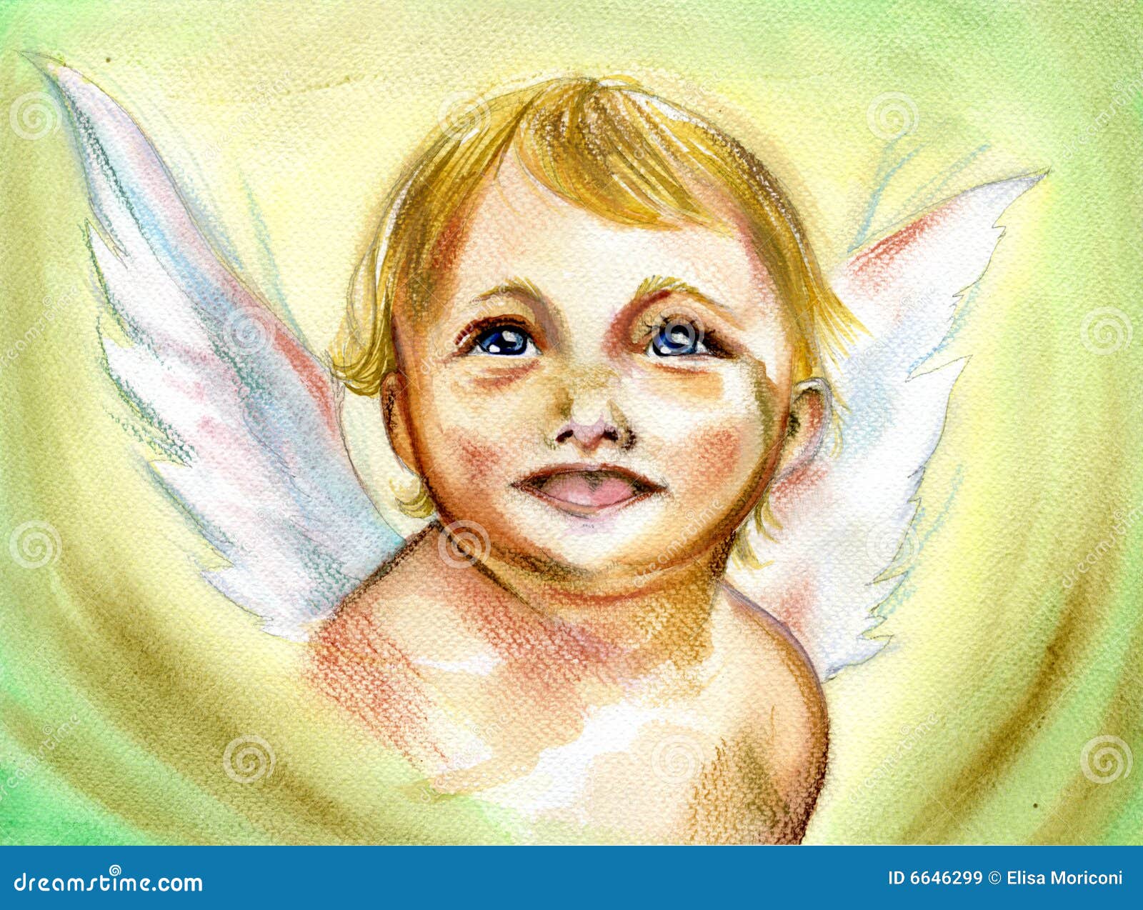 cute baby angels paintings