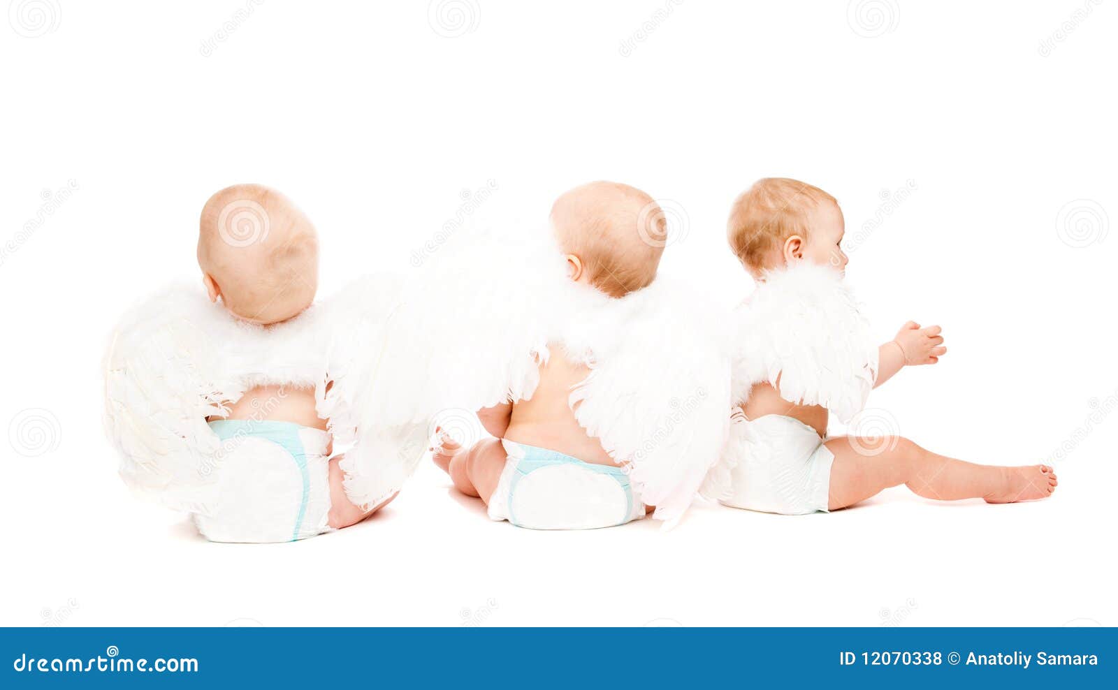 Baby angels stock photo. Image of children, sitting, playful 12070338