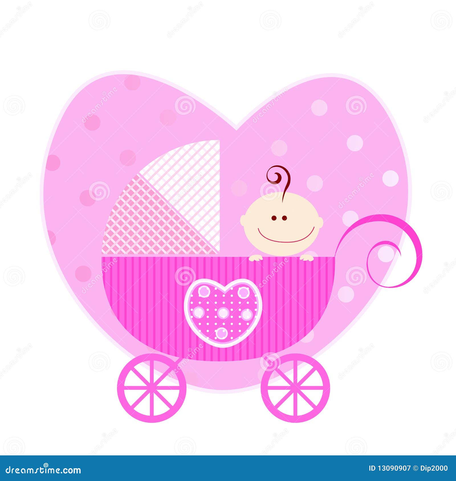 Baby announcement stock illustration. Illustration of artistic - 13090907