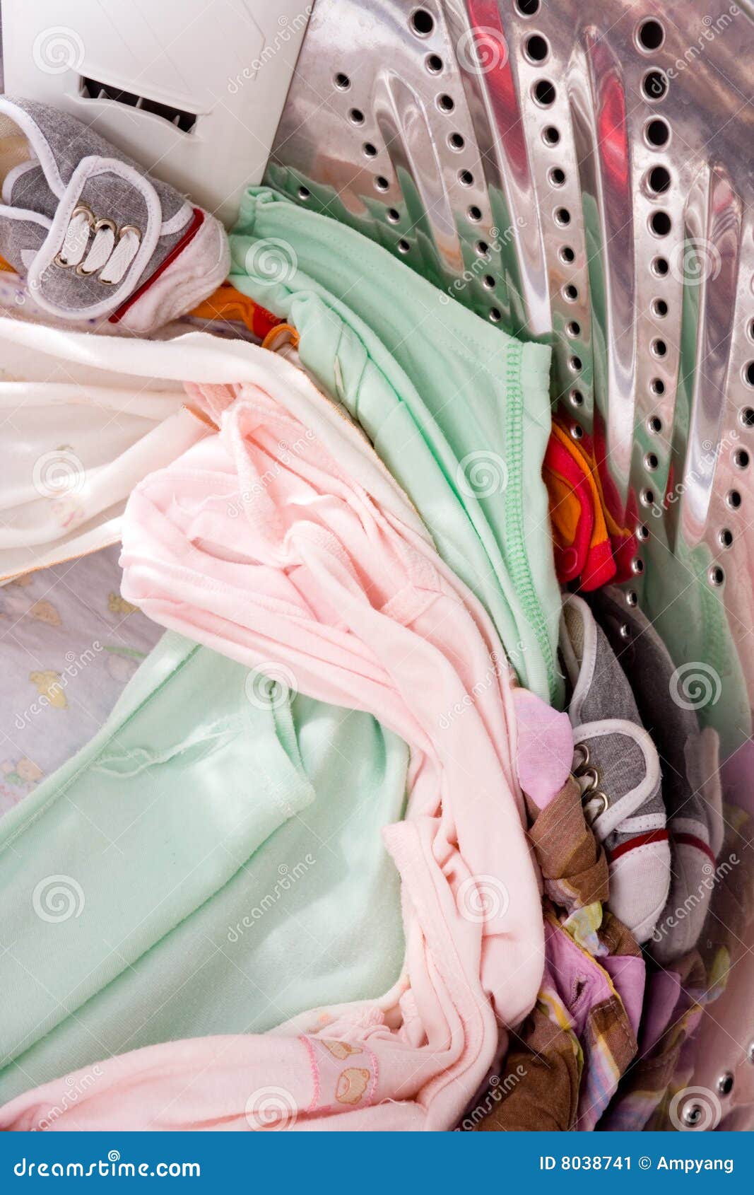 Baby Apparel in Washing Machine Stock Image Image of wardrobe, spin