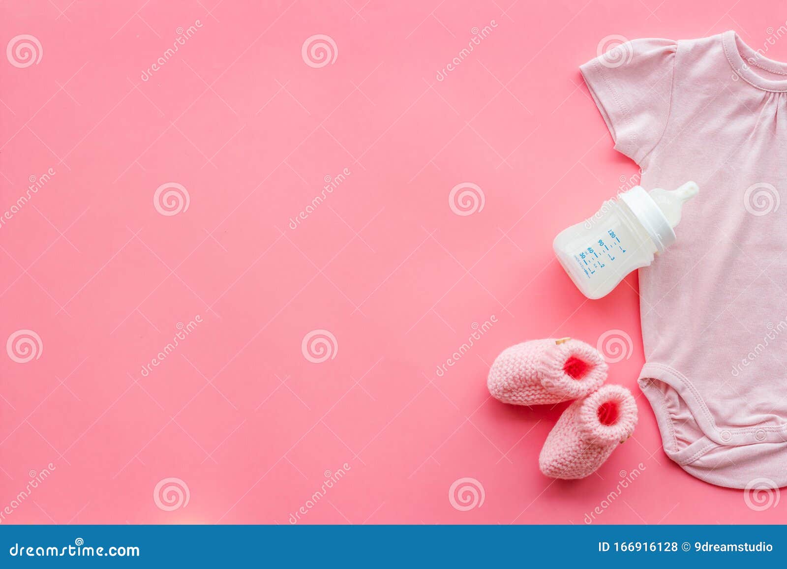 Baby Background - Pink Color. Clothes, Booties and Accessories for Newborn  Girl on Pink Table Top-down Frame Copy Space Stock Photo - Image of copy,  style: 166916128