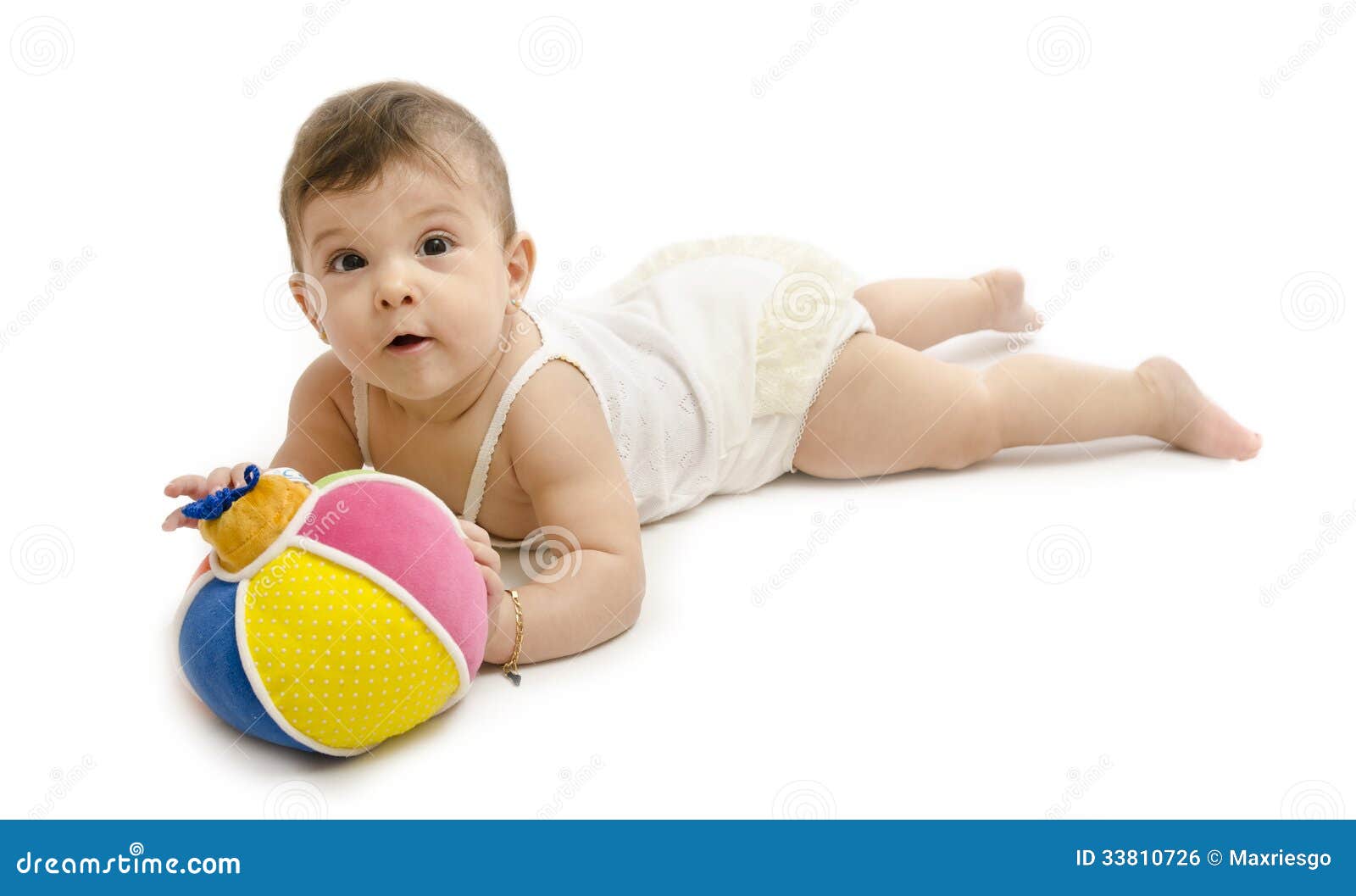 Baby And Ball. Royalty Free Stock Image - Image: 33810726