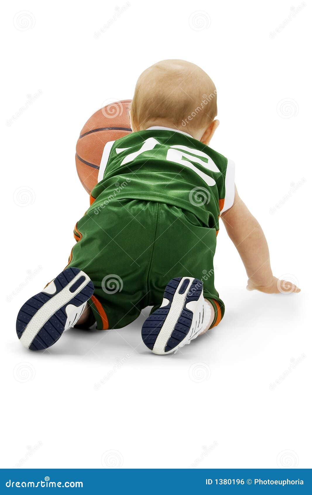 Baby with Basketball stock photo. Image of children, athlete 1380196