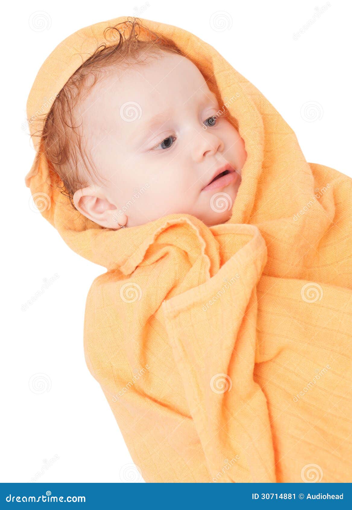 Baby after Bath stock image. Image of cute, innocence - 30714881