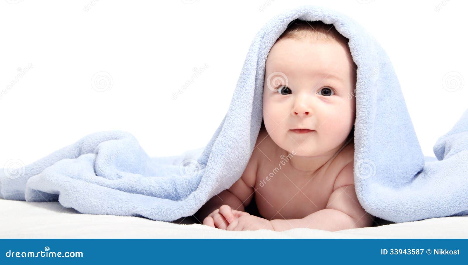 Baby after Bath Under a Blanket Stock Image Image of blanket, person