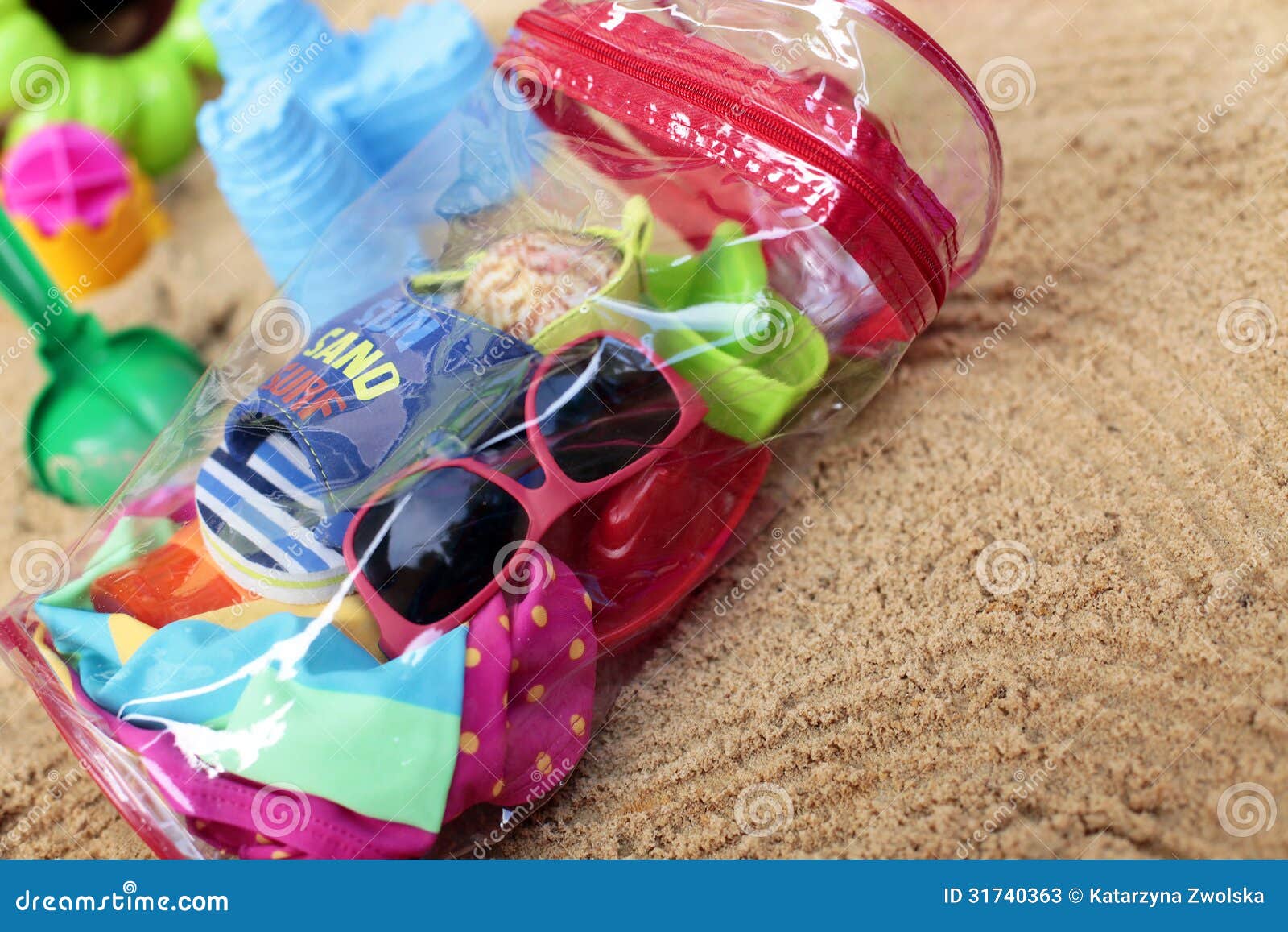 Baby beach bag stock image. Image of toddler, summer 31740363