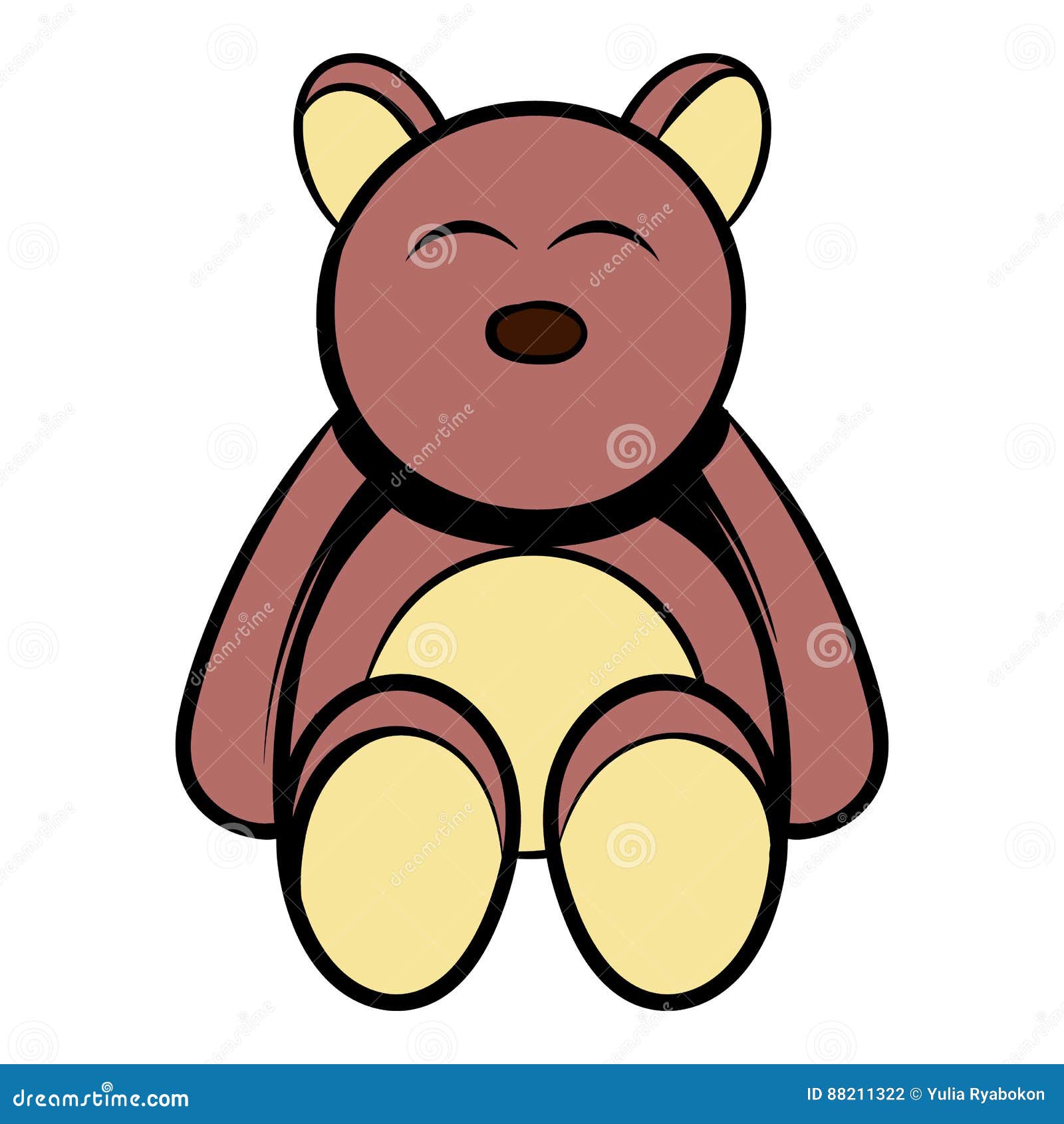 Baby bear icon cartoon stock vector. Illustration of character - 88211322