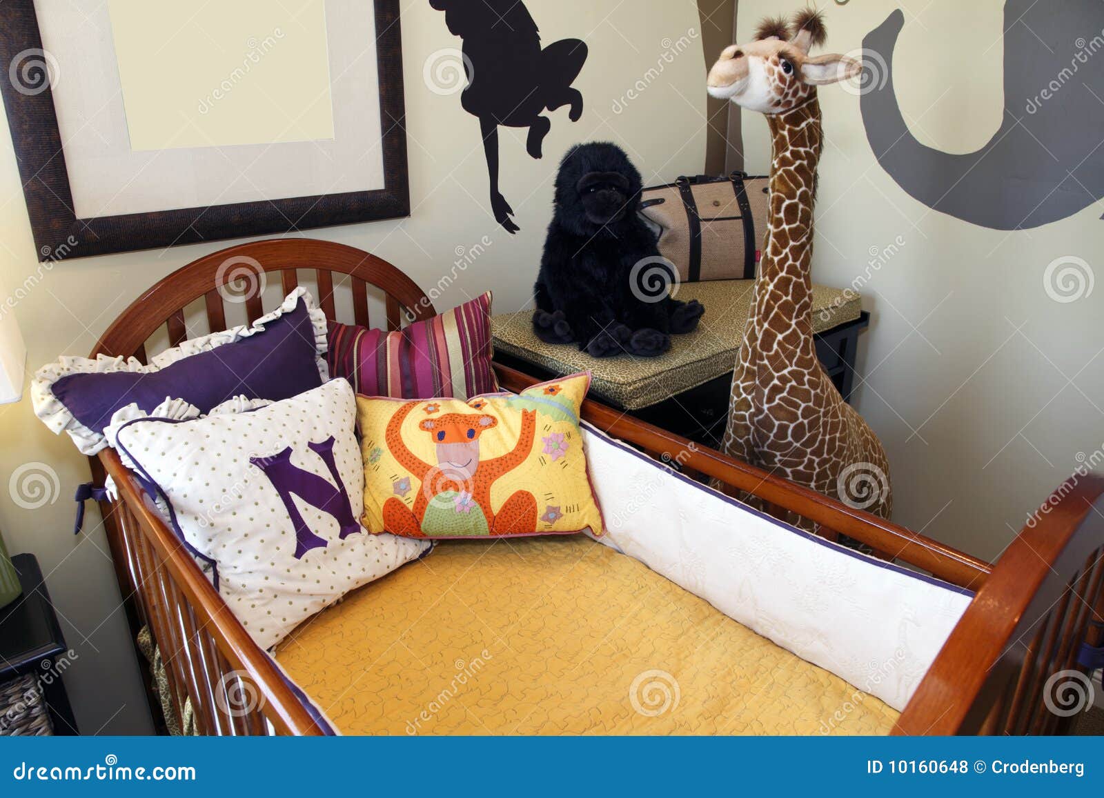 Baby bedroom stock photo. Image of animals, decor, sheet 10160648