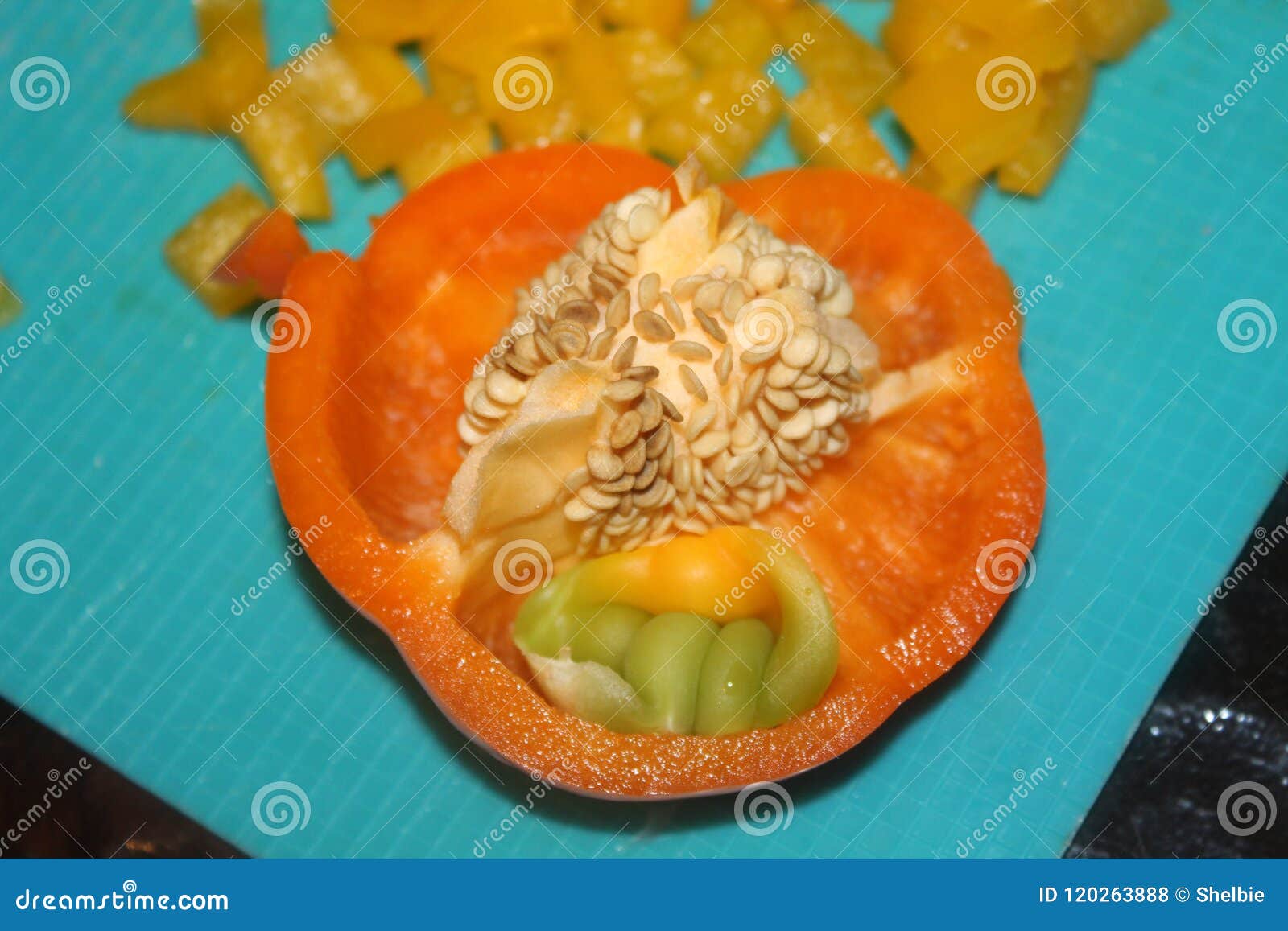 Baby bell pepper stock photo. Image of baby, bell, orange 120263888