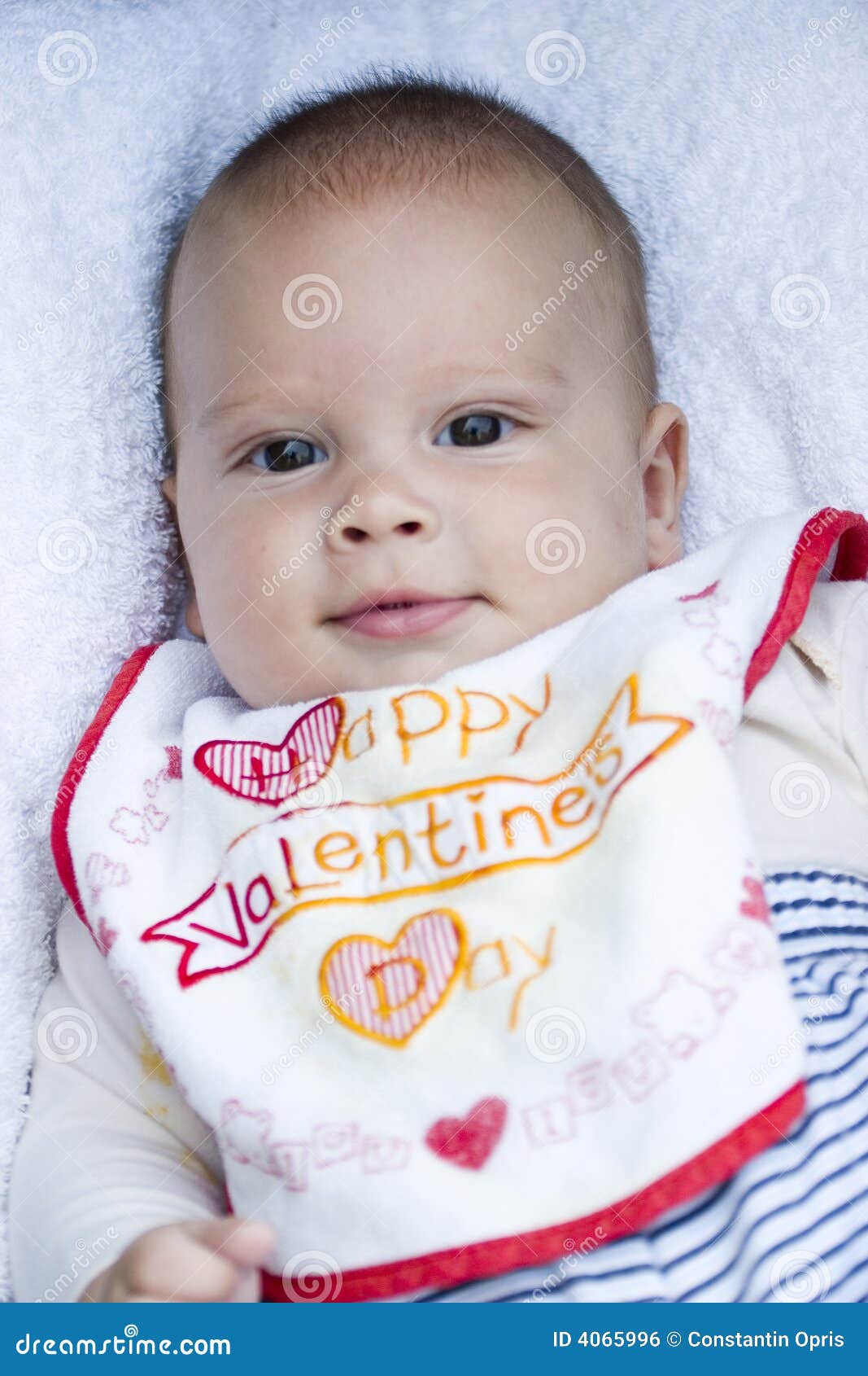 Baby With Bib Royalty Free Stock Image Image 4065996