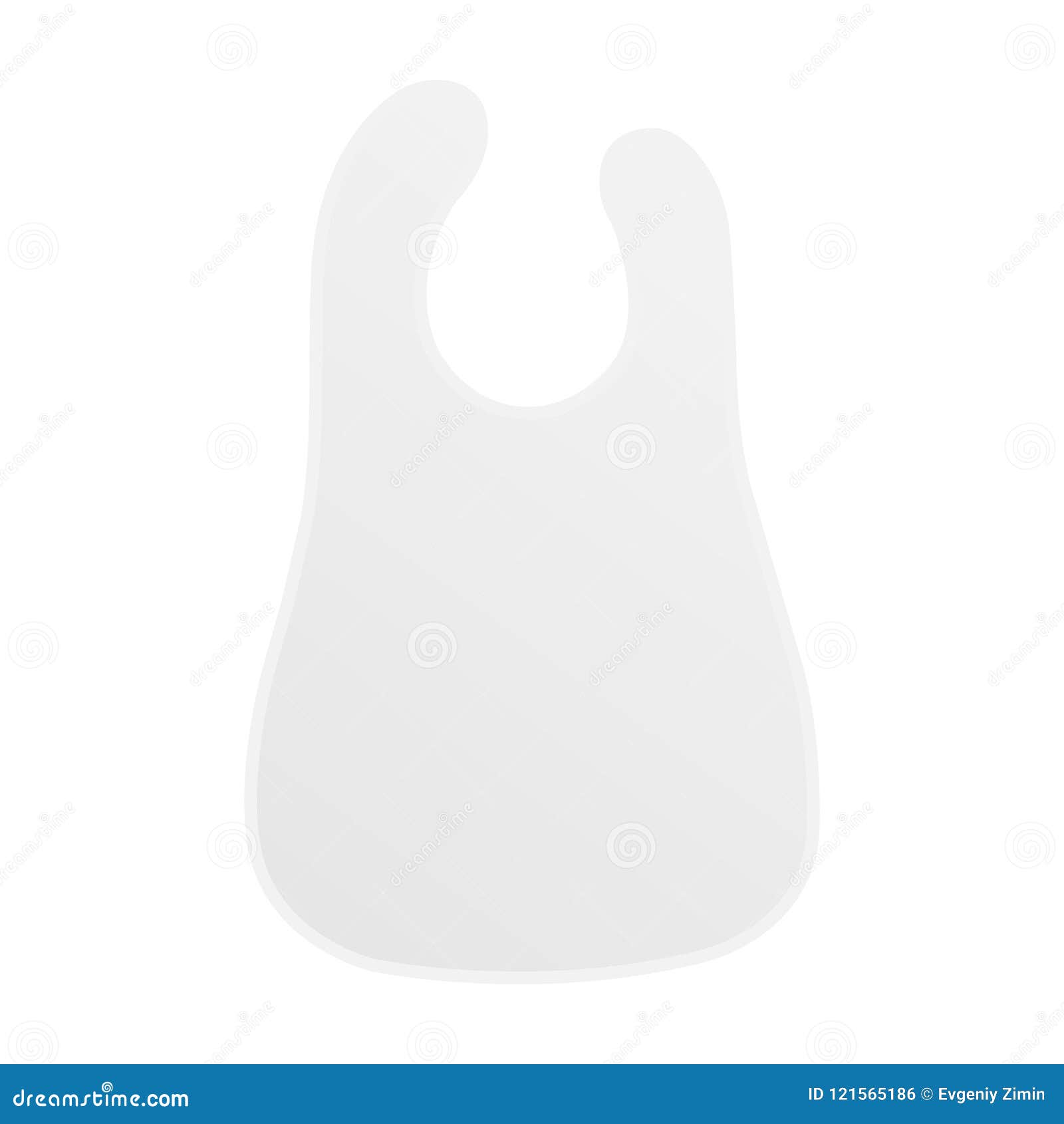 Download Baby bib mock up isolated stock vector. Illustration of ...