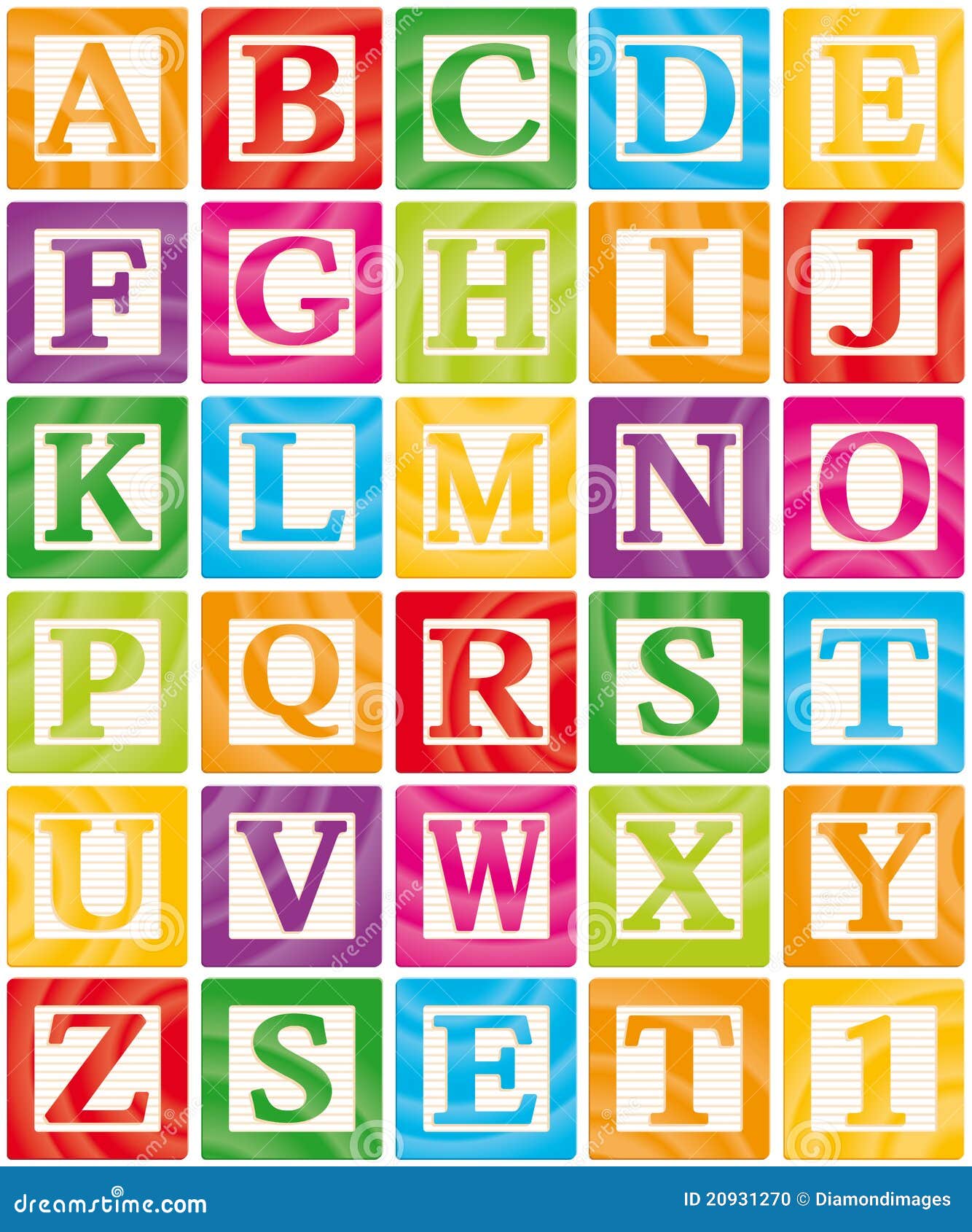 Baby Block Alphabet Letters