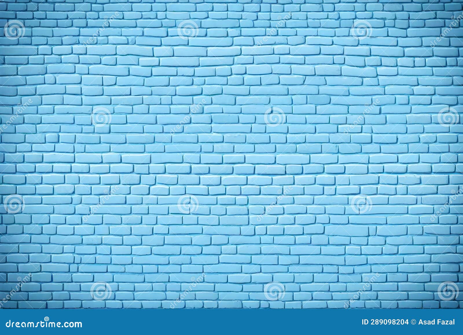 Baby Blue Brick Wall Texture Background Stock Illustration
