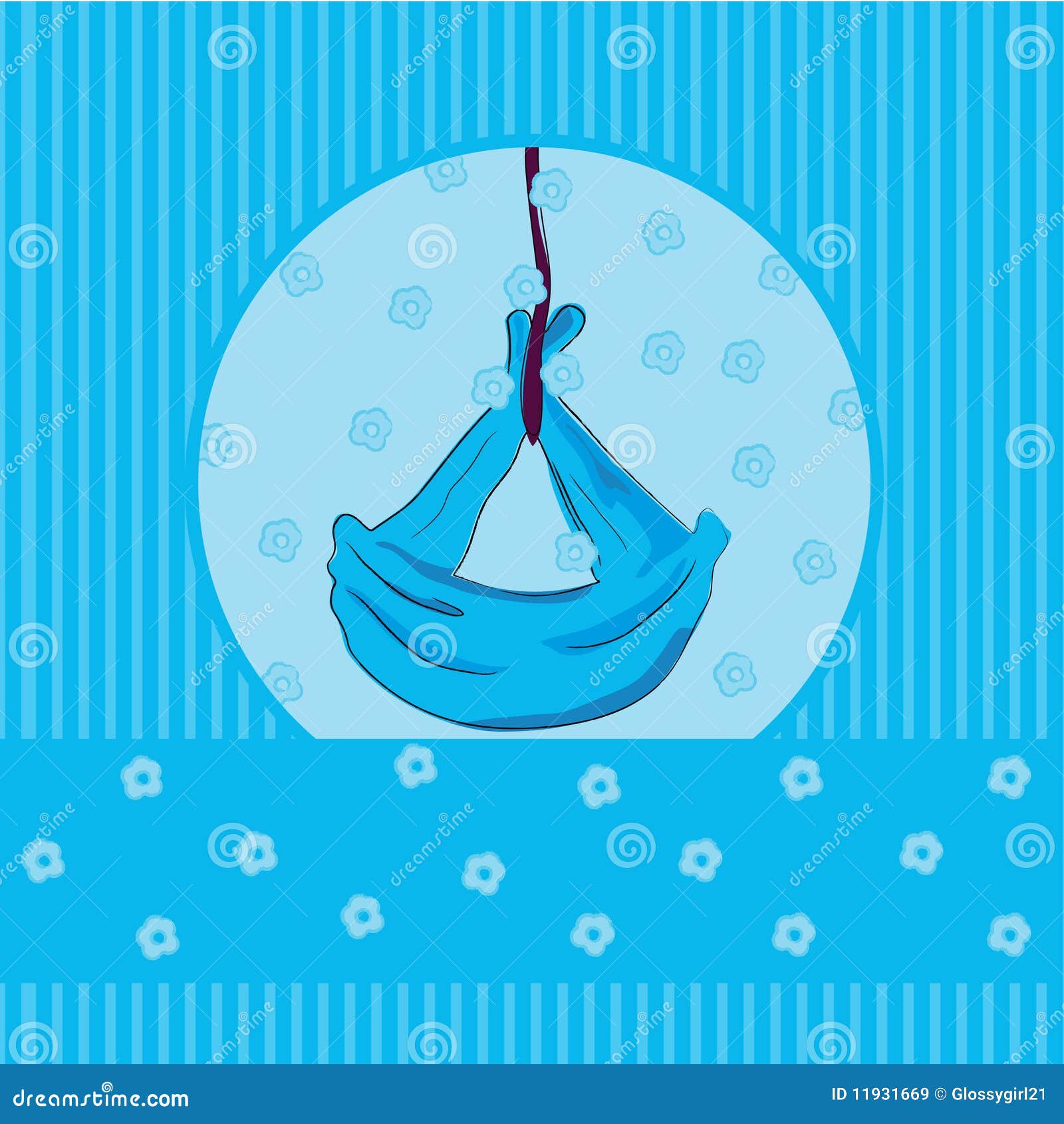 Baby blue card stock vector. Illustration of birth, graphic 11931669