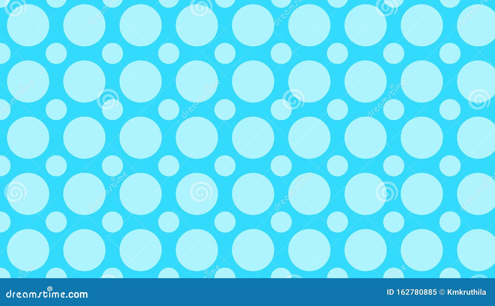 Baby Blue Geometric Circle Background Pattern Stock Vector