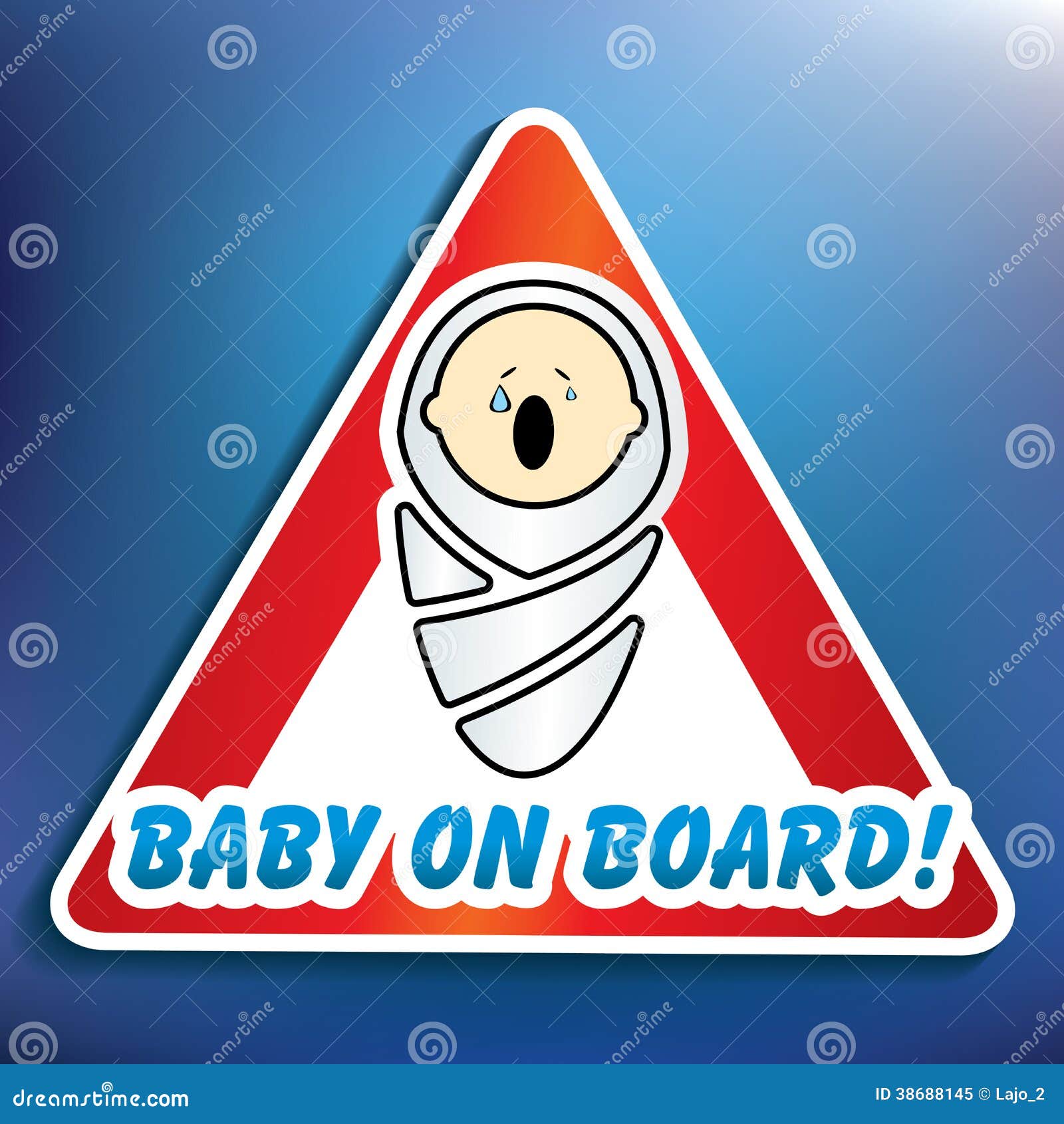 Baby on board sticker stock vector. Illustration of signs 38688145