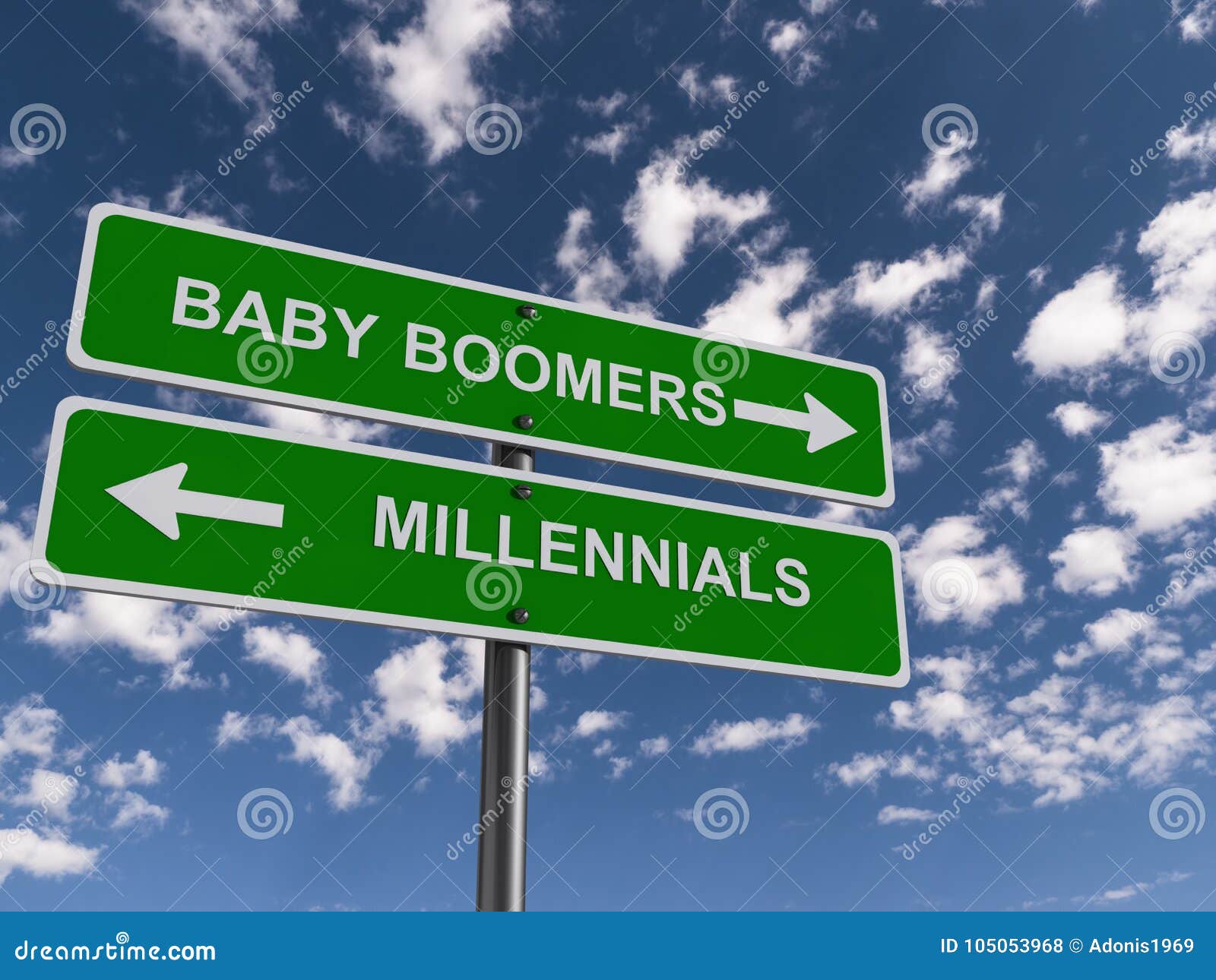 baby boomera and millennials