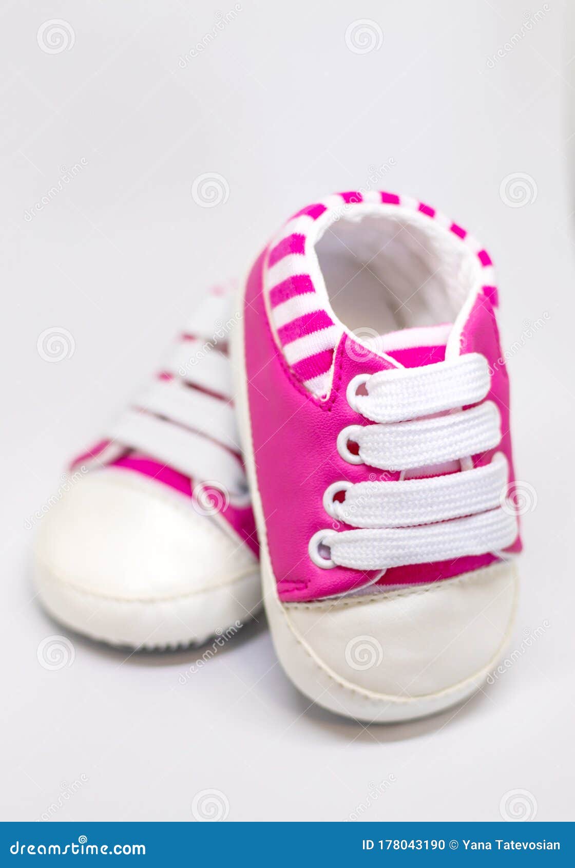 Baby Booties Isolate on a White Background. Selective Focus Stock Photo ...