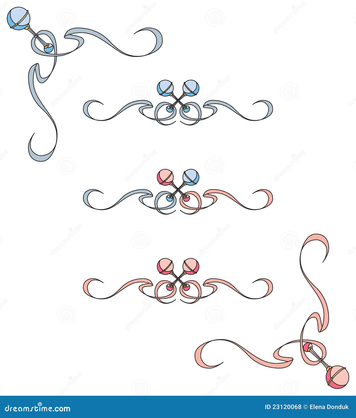 Baby borders stock vector. Illustration of pink, frame 23120068