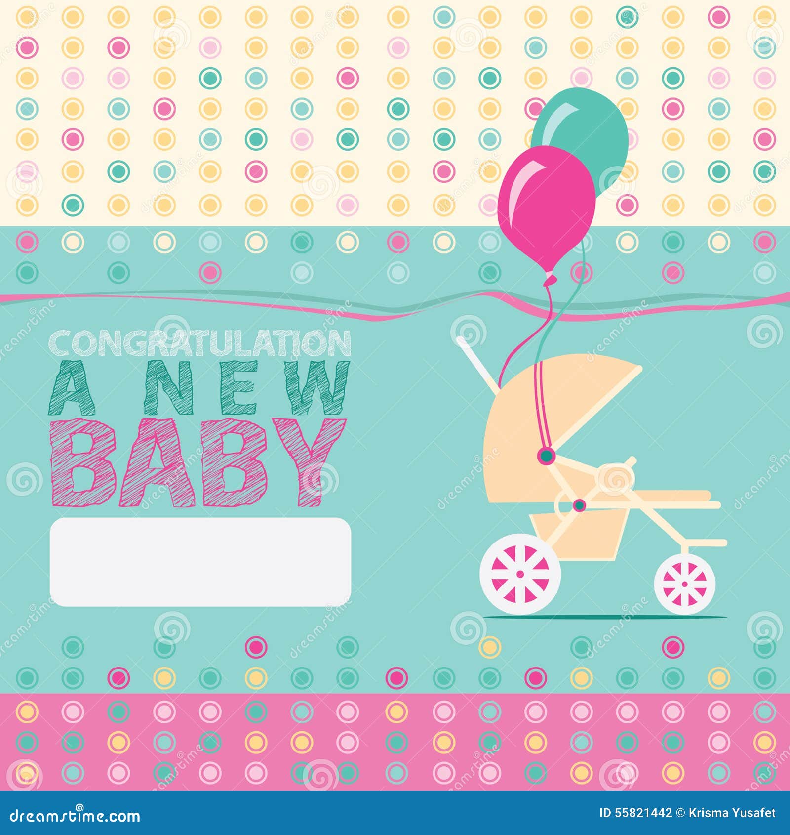 Baby Born Greeting Card stock illustration. Image of cards 