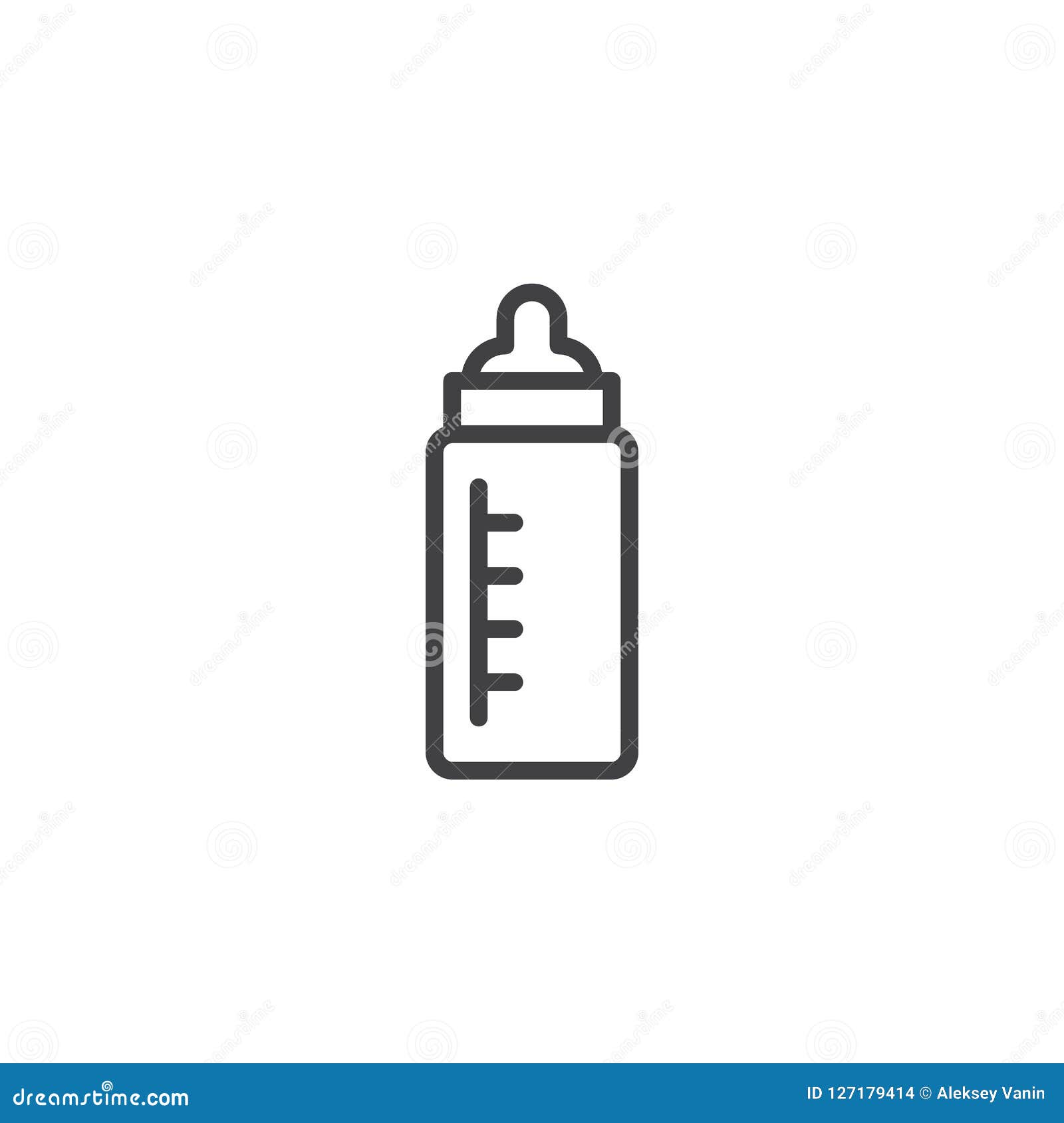 Download Baby bottle outline icon stock vector. Illustration of ...