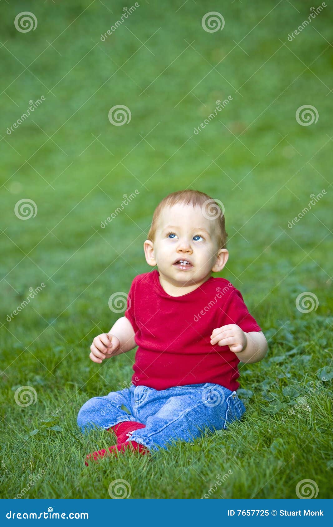 Baby boy stock image. Image of hair, green, infant, blue - 7657725