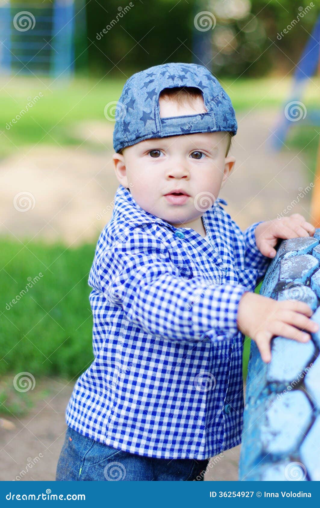 Baby Boy Age of 10 Months Outdoors Stock Image - Image of walking ...