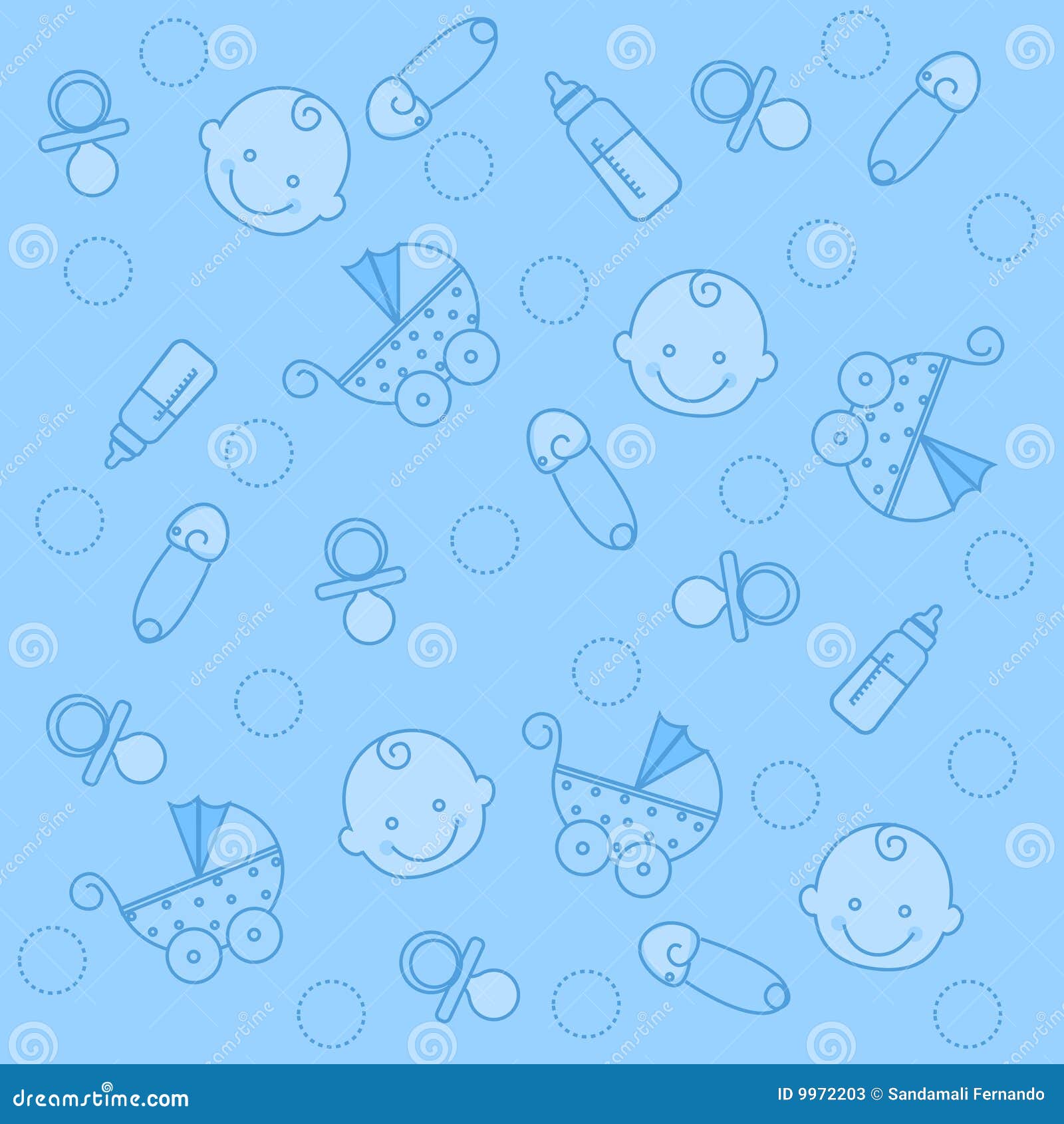 Baby boy background stock vector. Illustration of carriage - 9972203