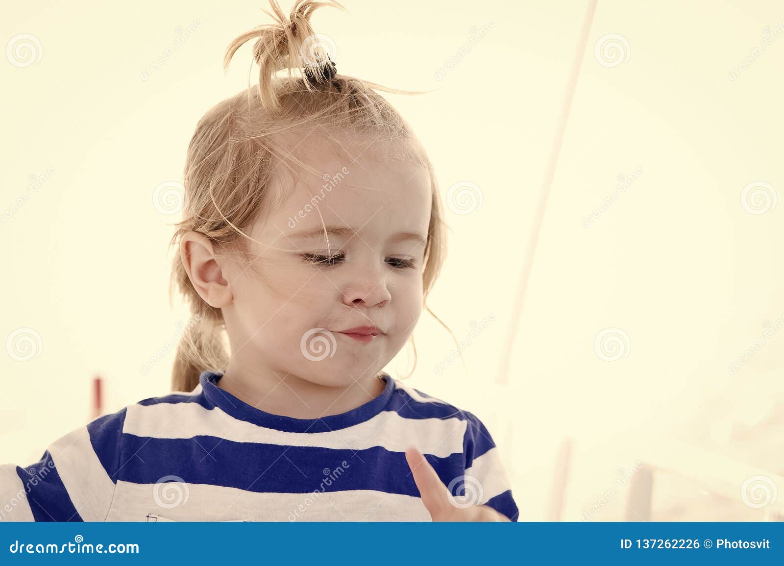 Baby Boy with Blond Hair Ponytail in Sailor Shirt Stock Photo - Image of child, stylish: 137262226 Baby Boy with Blond Hair Ponytail in Sailor Shirt Stock Photo - Image of child, stylish: 137262226