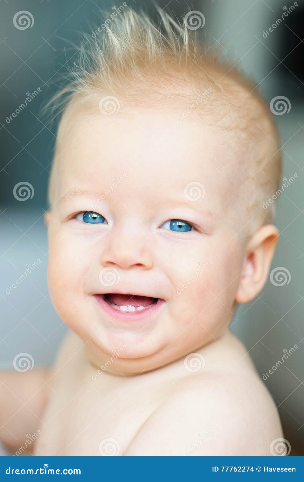 Baby boy with blue eyes stock photo. Image of healthy 77762274