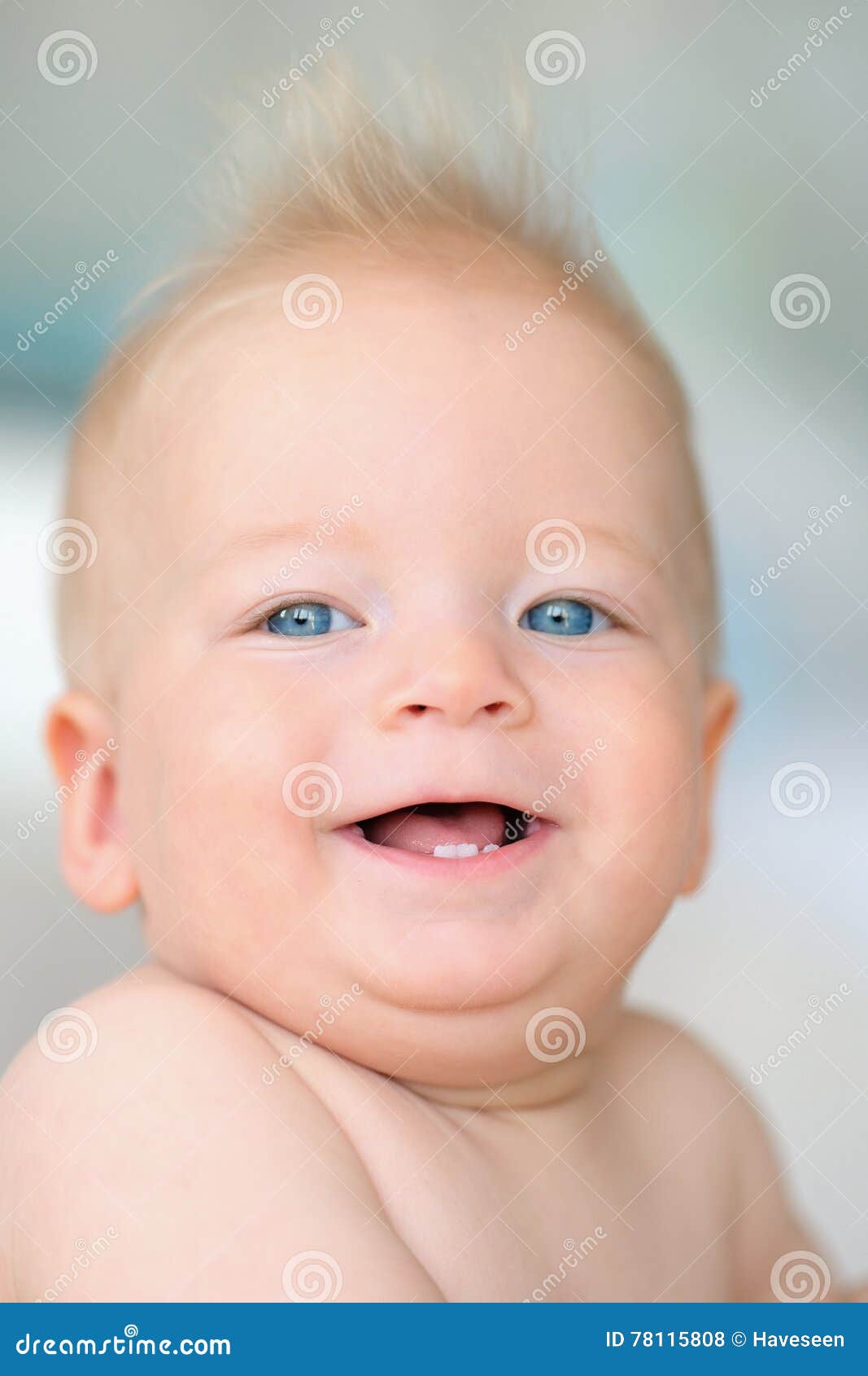 Baby boy with blue eyes stock photo. Image of blue, happy 78115808