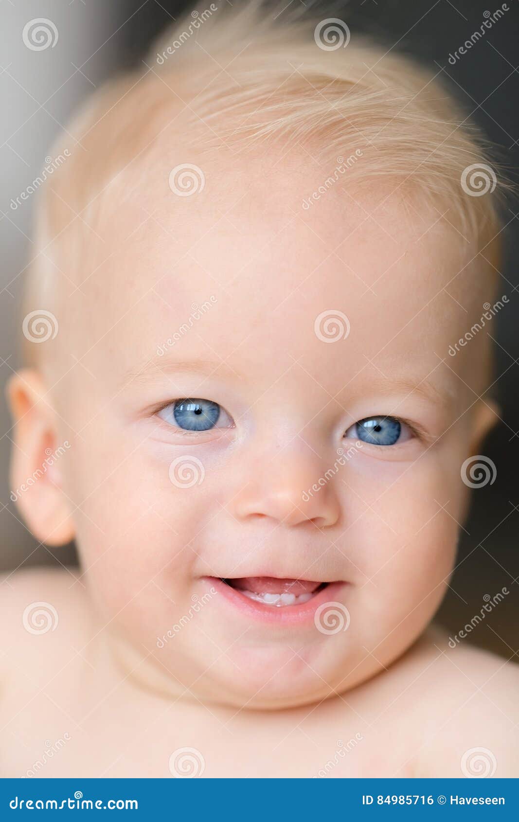 Baby boy with blue eyes stock photo. Image of blue, life 84985716