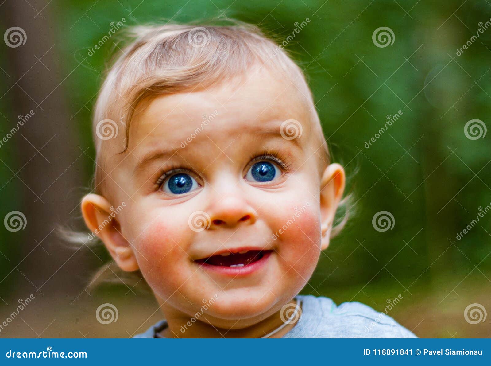 Baby Boy with Blue Eyes stock image. Image of childhood 118891841
