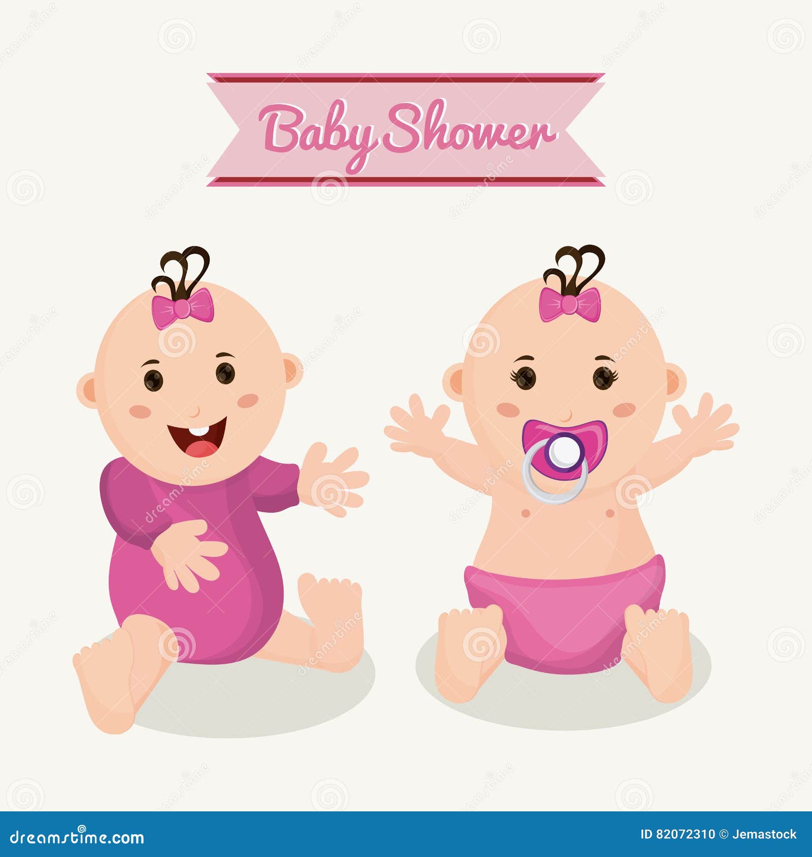 Baby Boy Cartoon of Baby Shower Concept Stock Vector - Illustration of ...