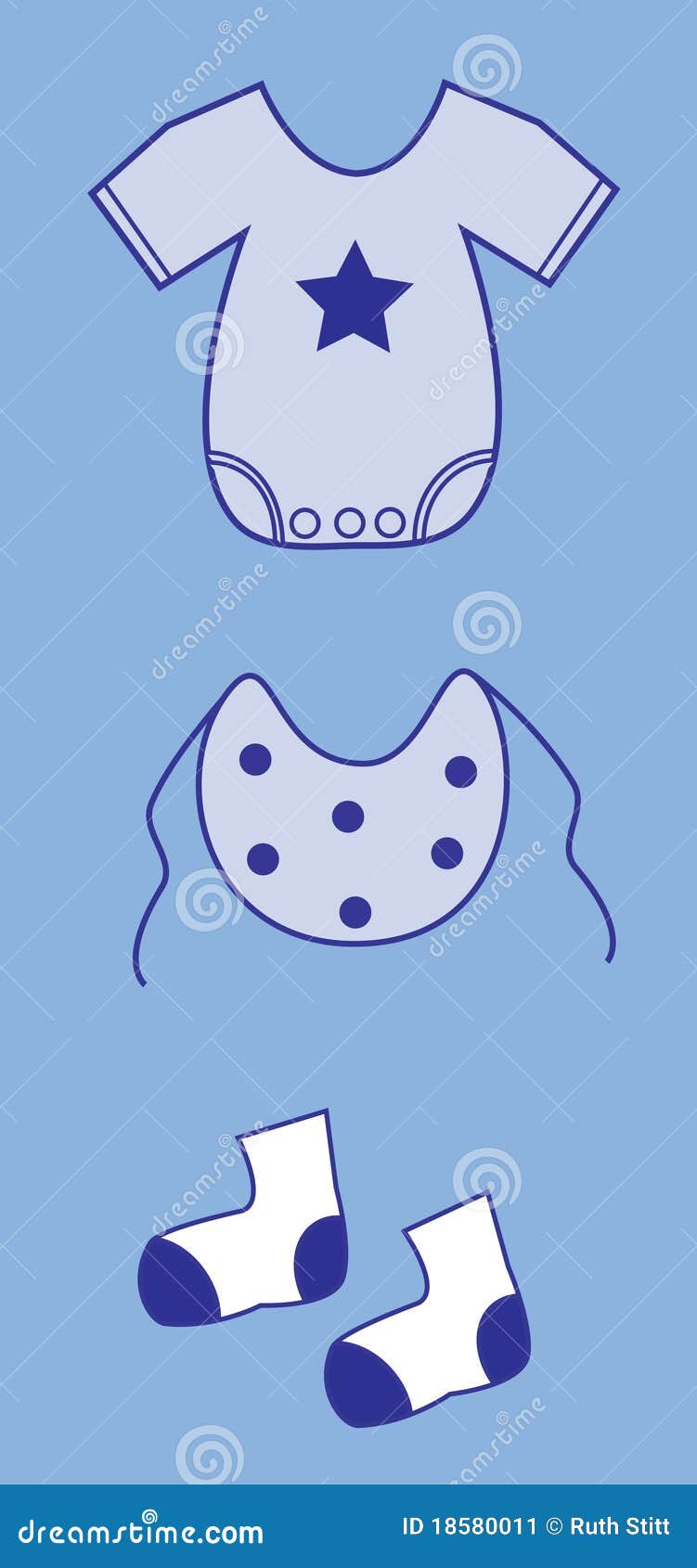 Baby Boy Clothes stock vector. Illustration of clothing 18580011