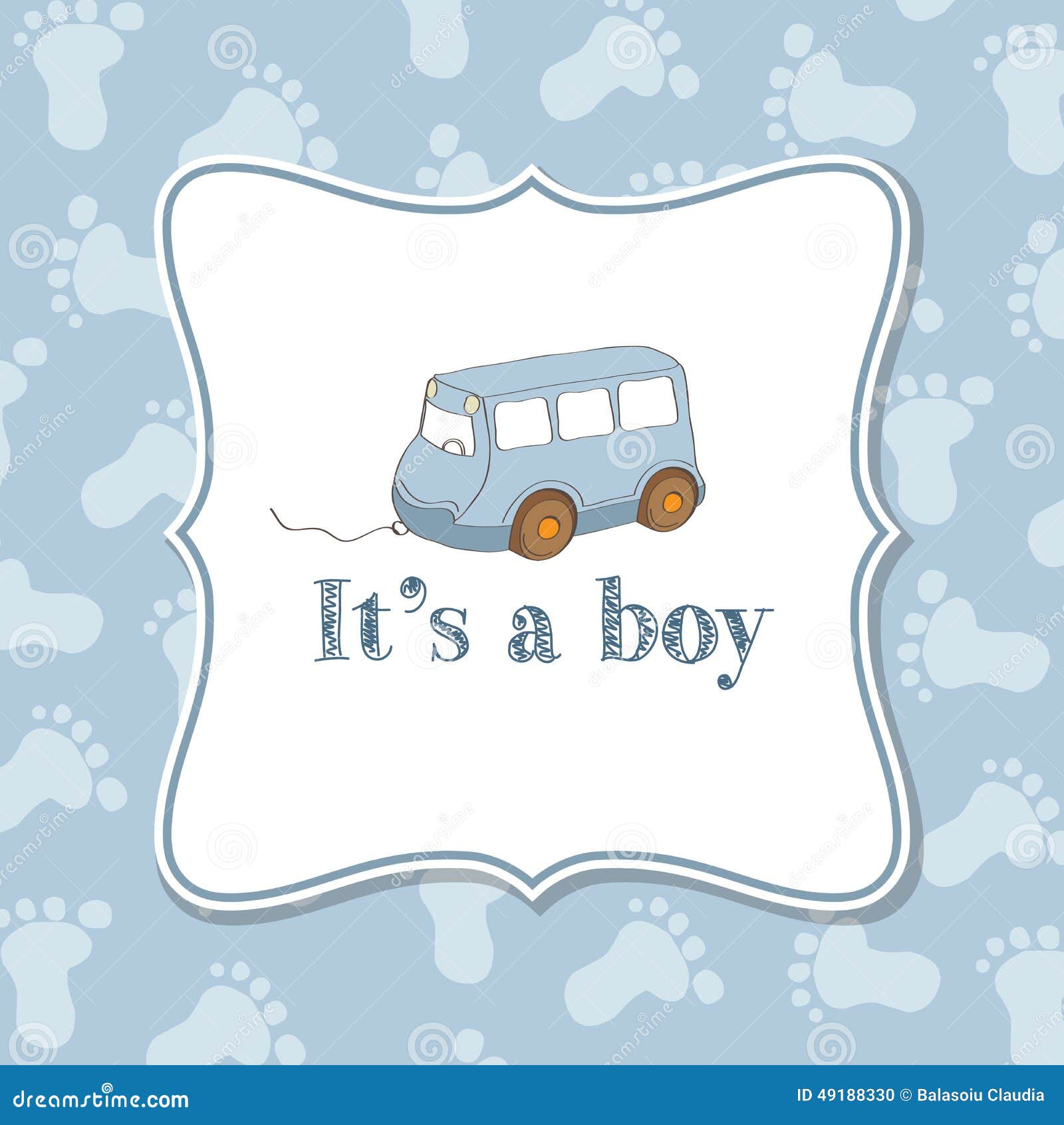 Baby Boy Invitation For Baby Shower Stock Illustration Illustration Of Nice Nestling 4910