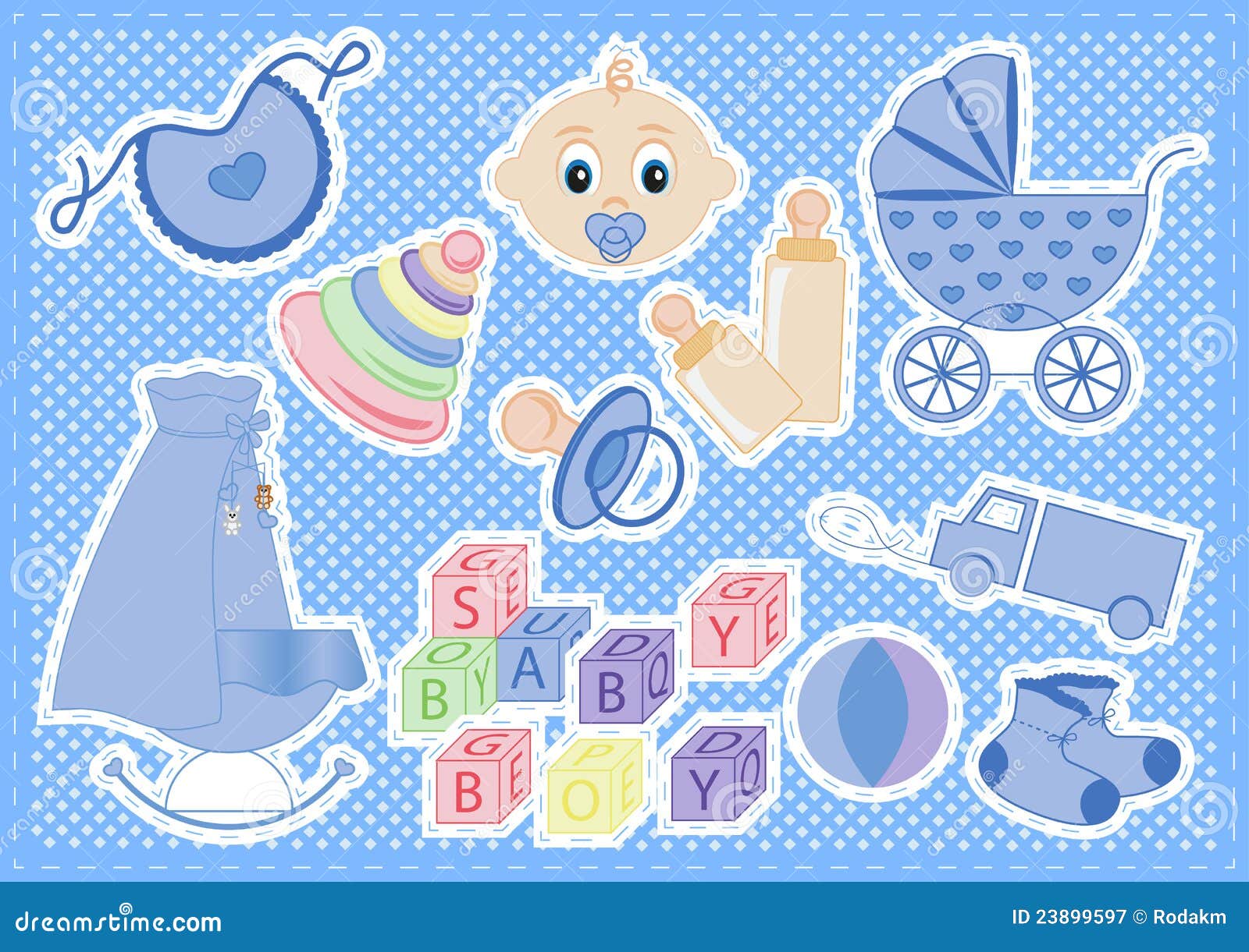 Baby Boy Items Royalty Free Stock Photography Image 23899597