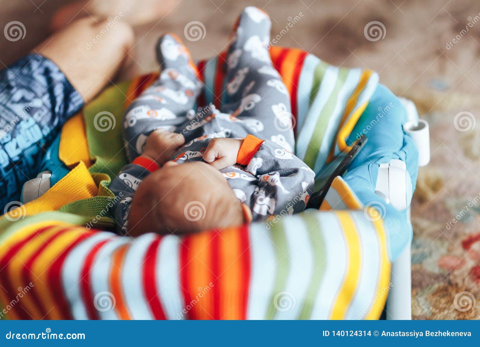 pix Toddler Lazy Boy Chair https www dreamstime com baby boy lies deck chair home relax concept image140124314