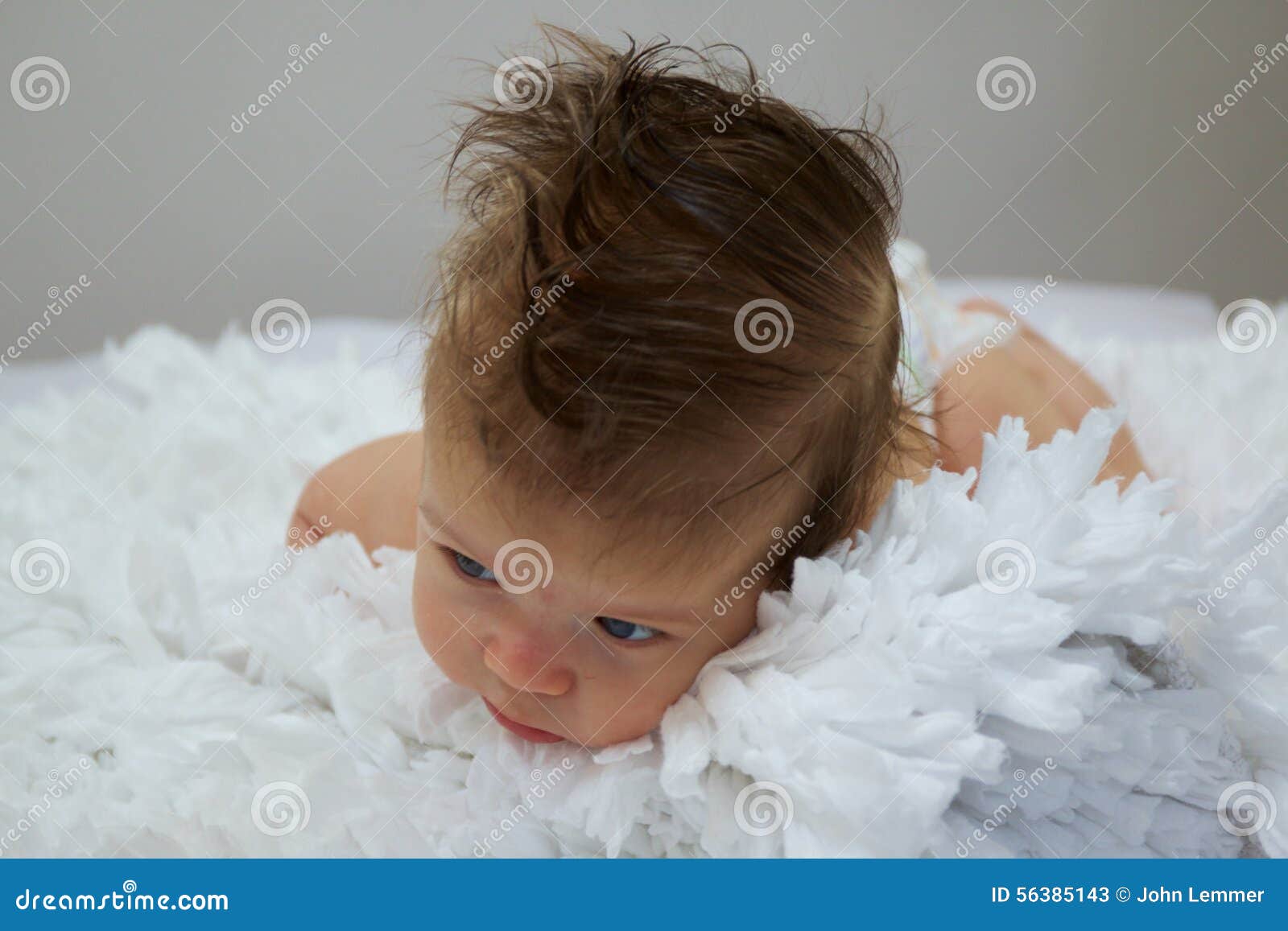 Baby Boy With A Lot Of Hair Stock Image Image Of Innocence Life