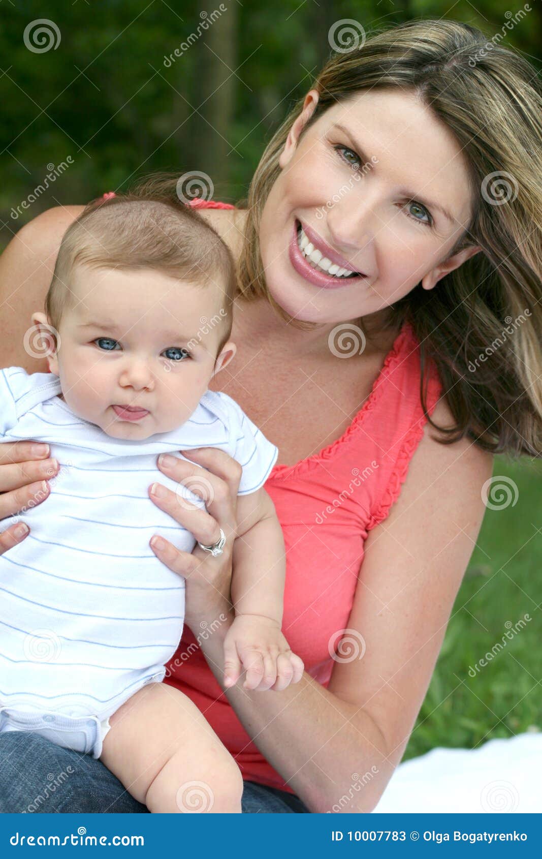Baby Boy with Mom stock image. Image of eyes, blue, adorable 10007783