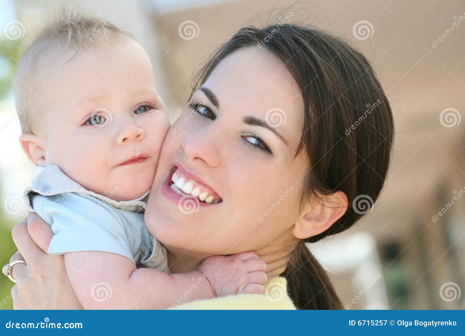 Baby Boy with Mom stock image. Image of child, baby, holding 6715257