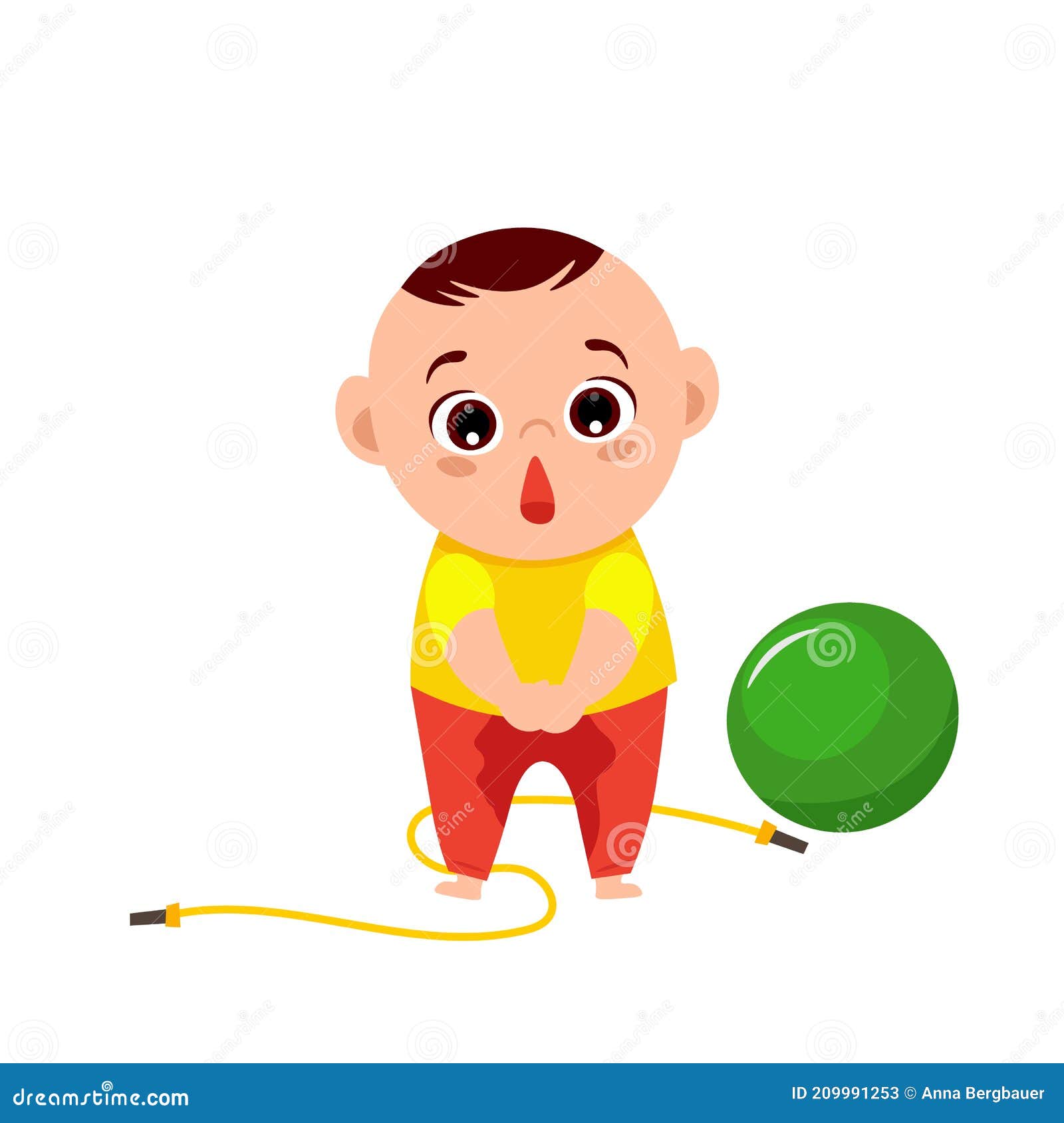 Baby Boy Peeing in His Pants Stock Vector - Illustration of toddler,  children: 209991253