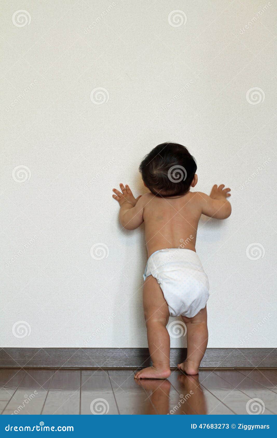 Baby Boy Pulling Up To Stand Stock Image Image of people, face 47683273