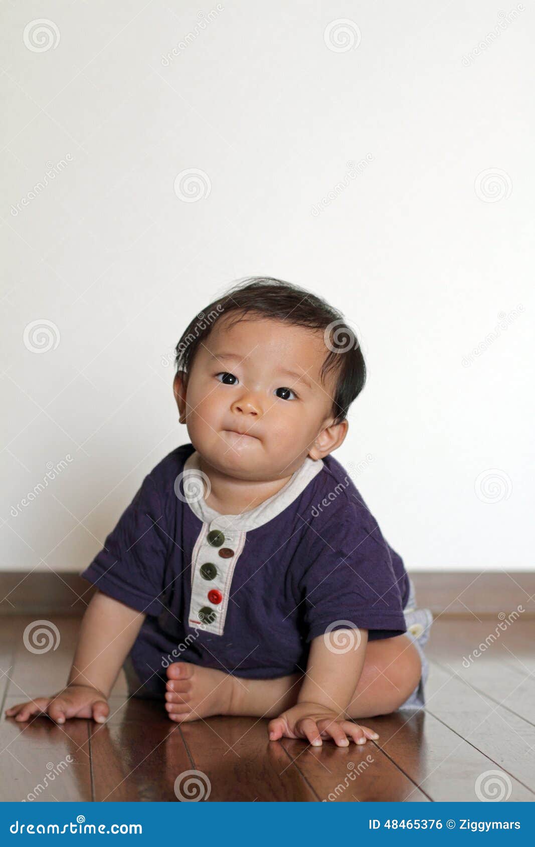 Baby Boy Sitting on the Floor Stock Photo Image of copy, lovely 48465376